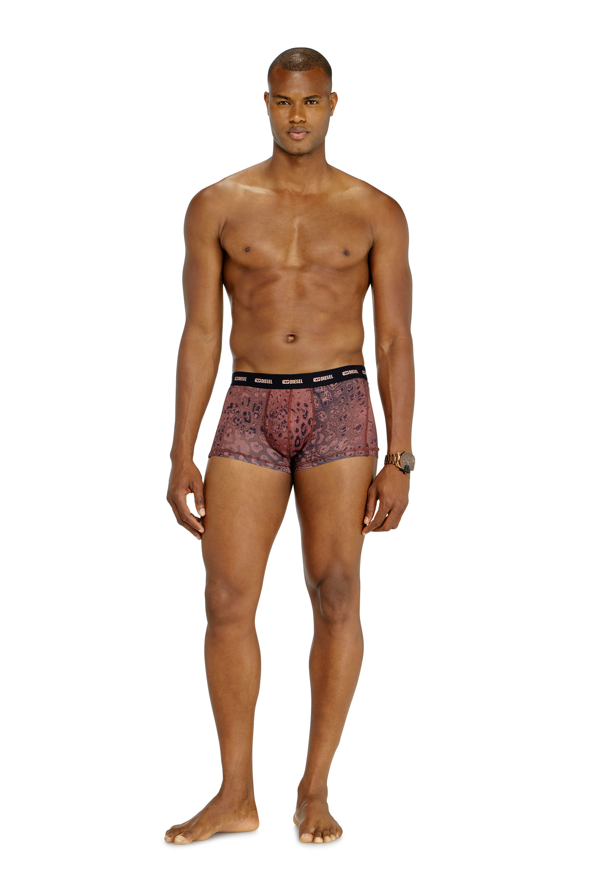 Diesel - DAMIEN-UTLT-3PACK, Man's Three-pack of stretch cotton boxer briefs in Violet - 1