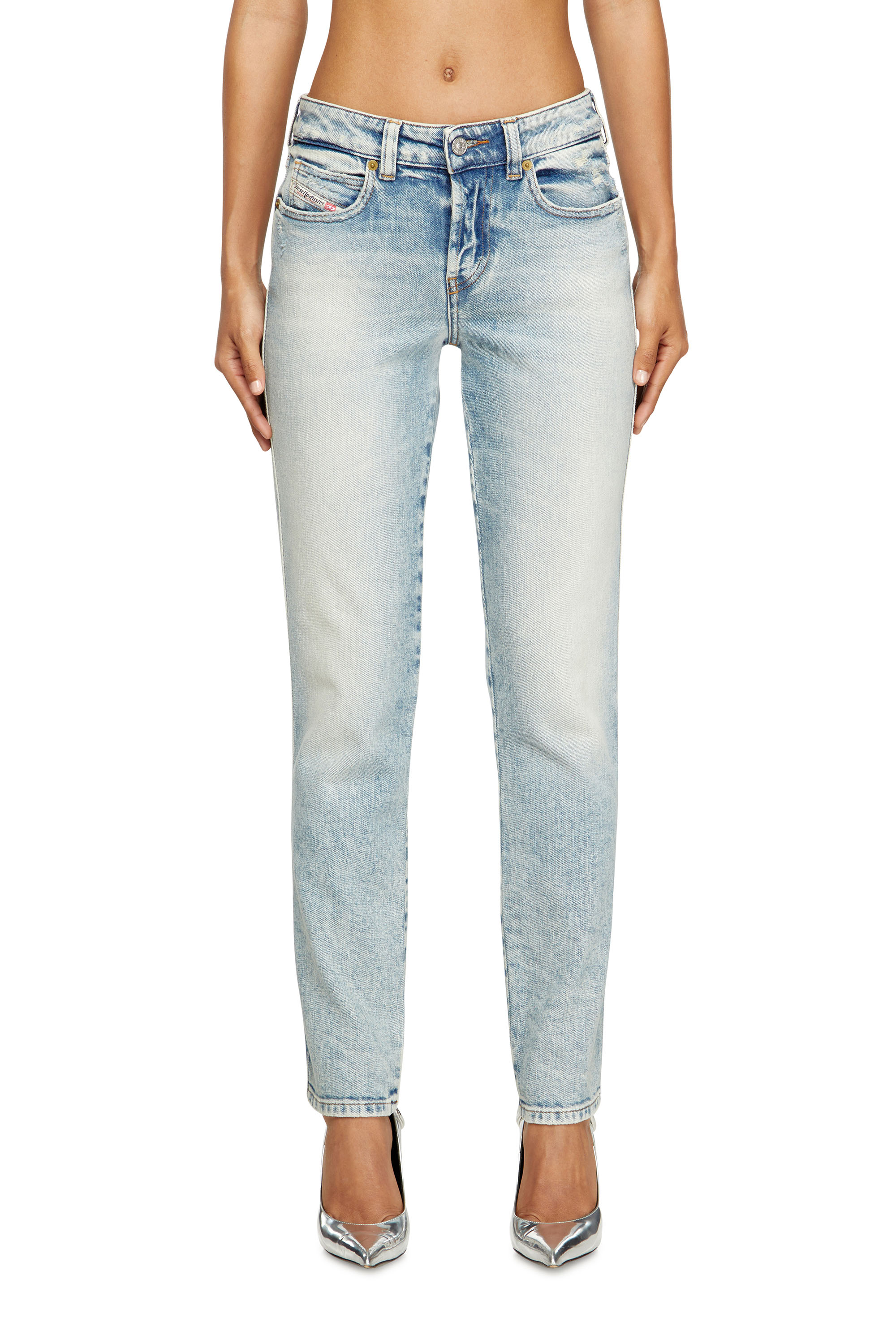 Diesel - Woman's Slim Jeans 1992 D-Jiann 09M21, Light Blue - 2