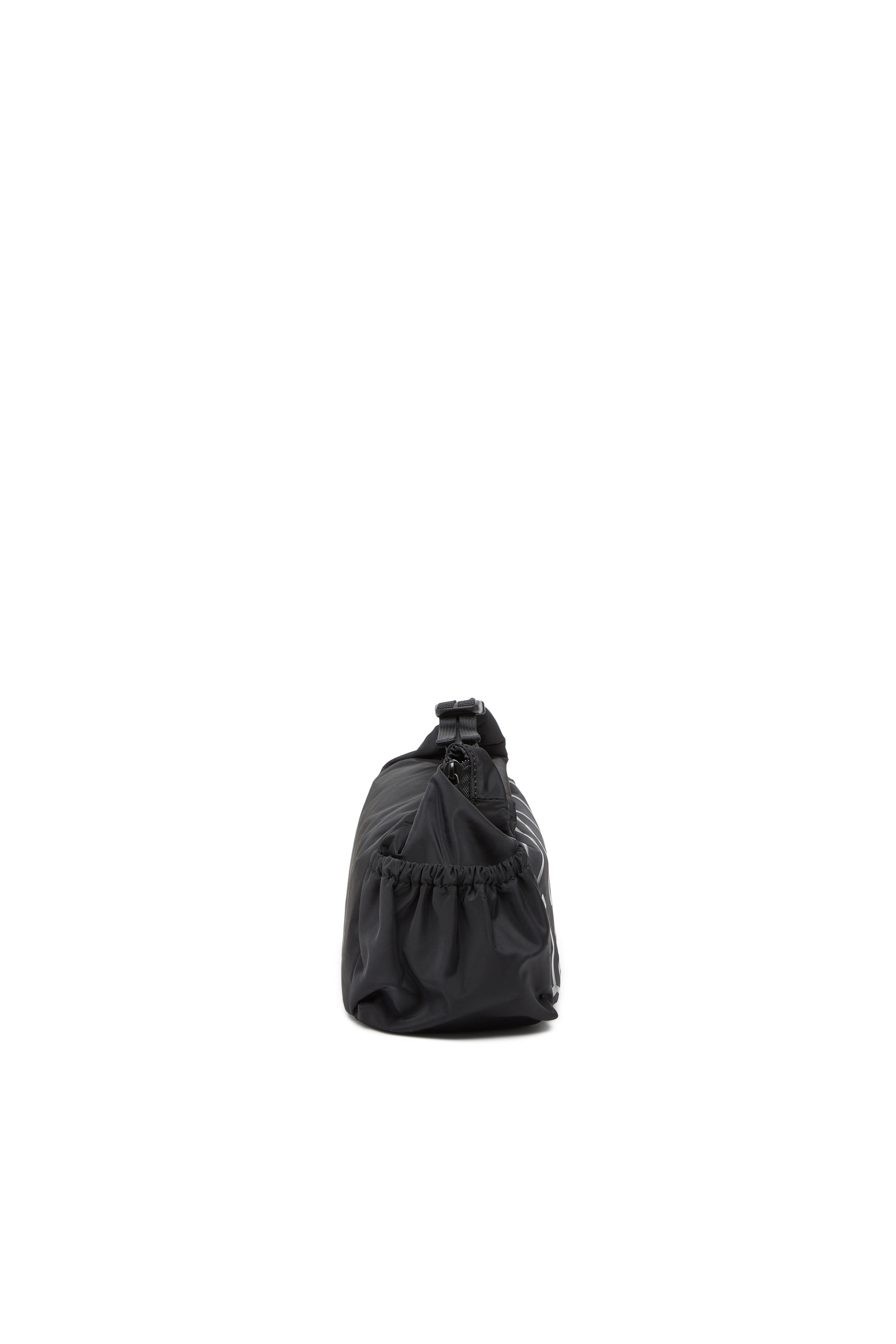 Diesel - DRAPE WASH BAG X, Man's Nylon wash bag with Oval D print in Black - 3