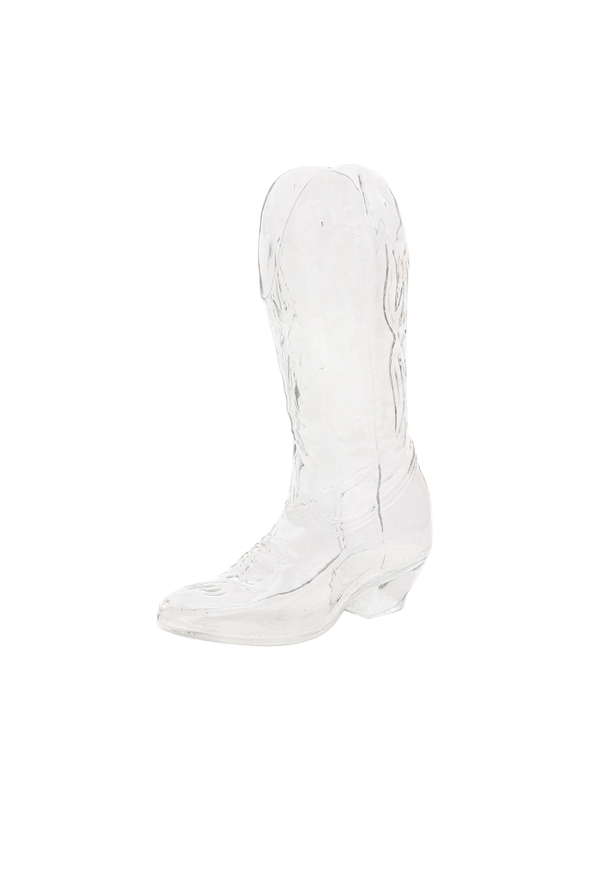 Diesel - 10064 GLASS VASE CRYSTALBOOTIE CM.24X8 H, Unisex's Glass vase in White - 1