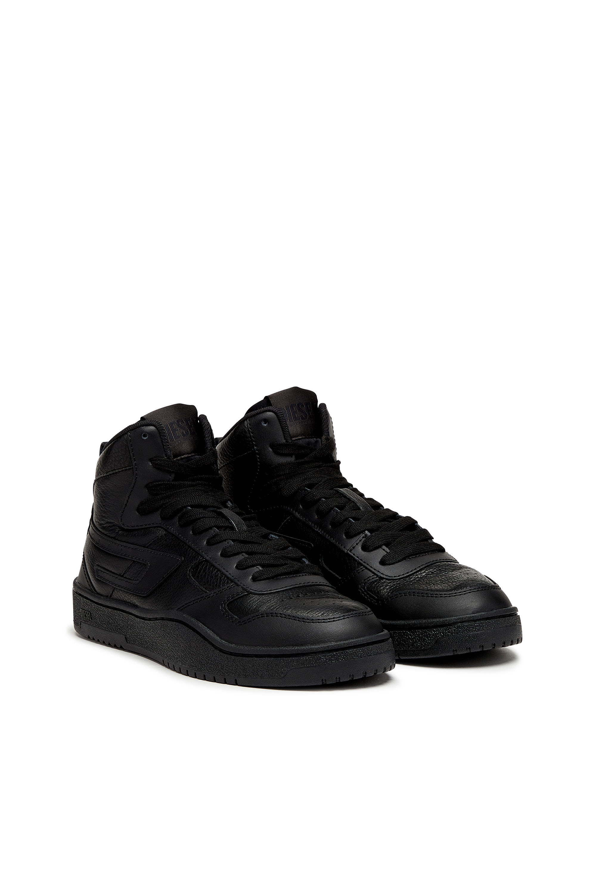 Diesel - S-UKIYO V2 MID, Man S-Ukiyo V2 Mid - High-top sneakers with D branding in Black - Image 2