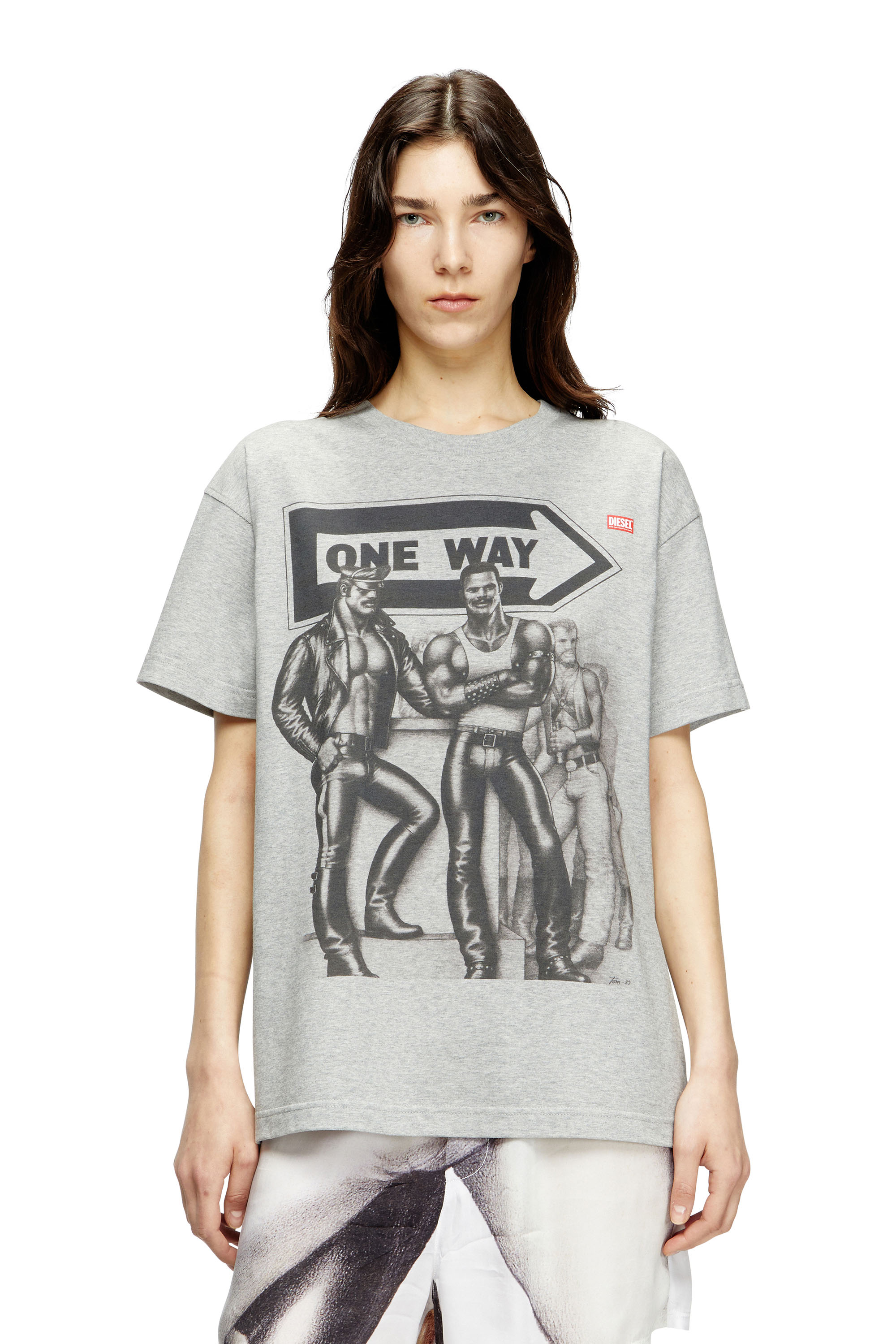 Diesel - PR-T-NORM-TOM25, Unisex's T-shirt with graphic print in Grey - 1