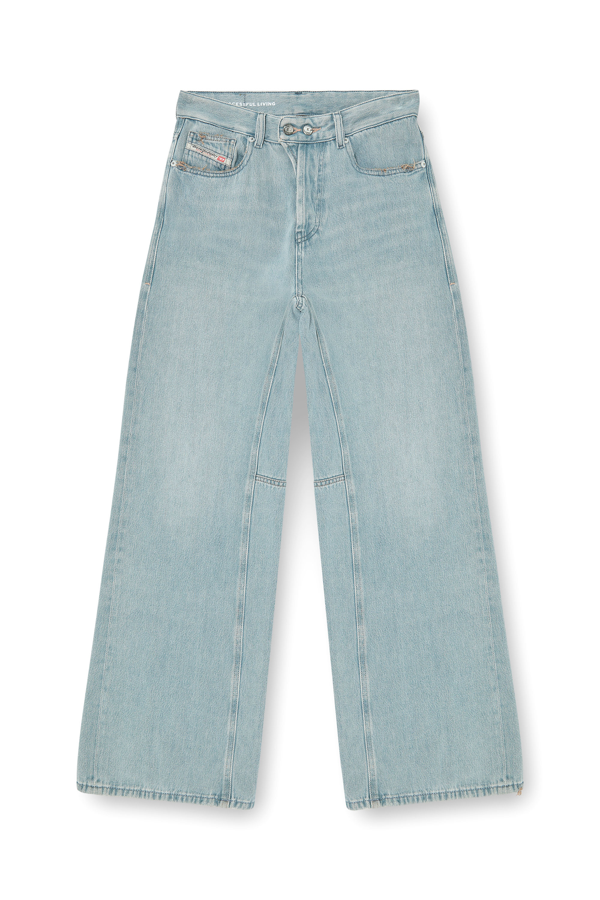 Diesel - Woman's Relaxed Jeans 1996 D-Sire 09P84, Light Blue - 3