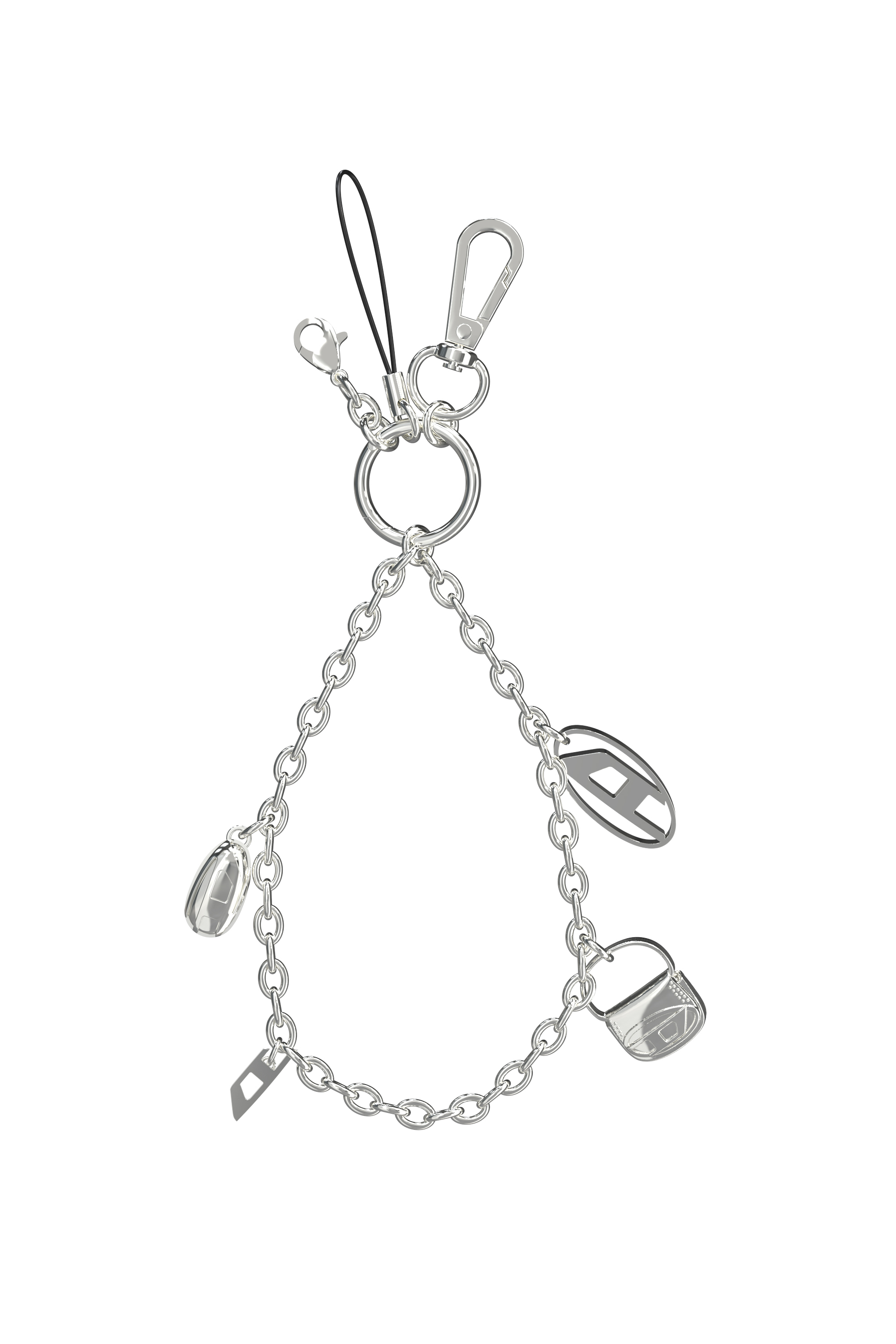 Diesel - 60456  PHONE CHARM, Unisex's Phone Charm & Charm Holder & Dust Plug in Silver - 1