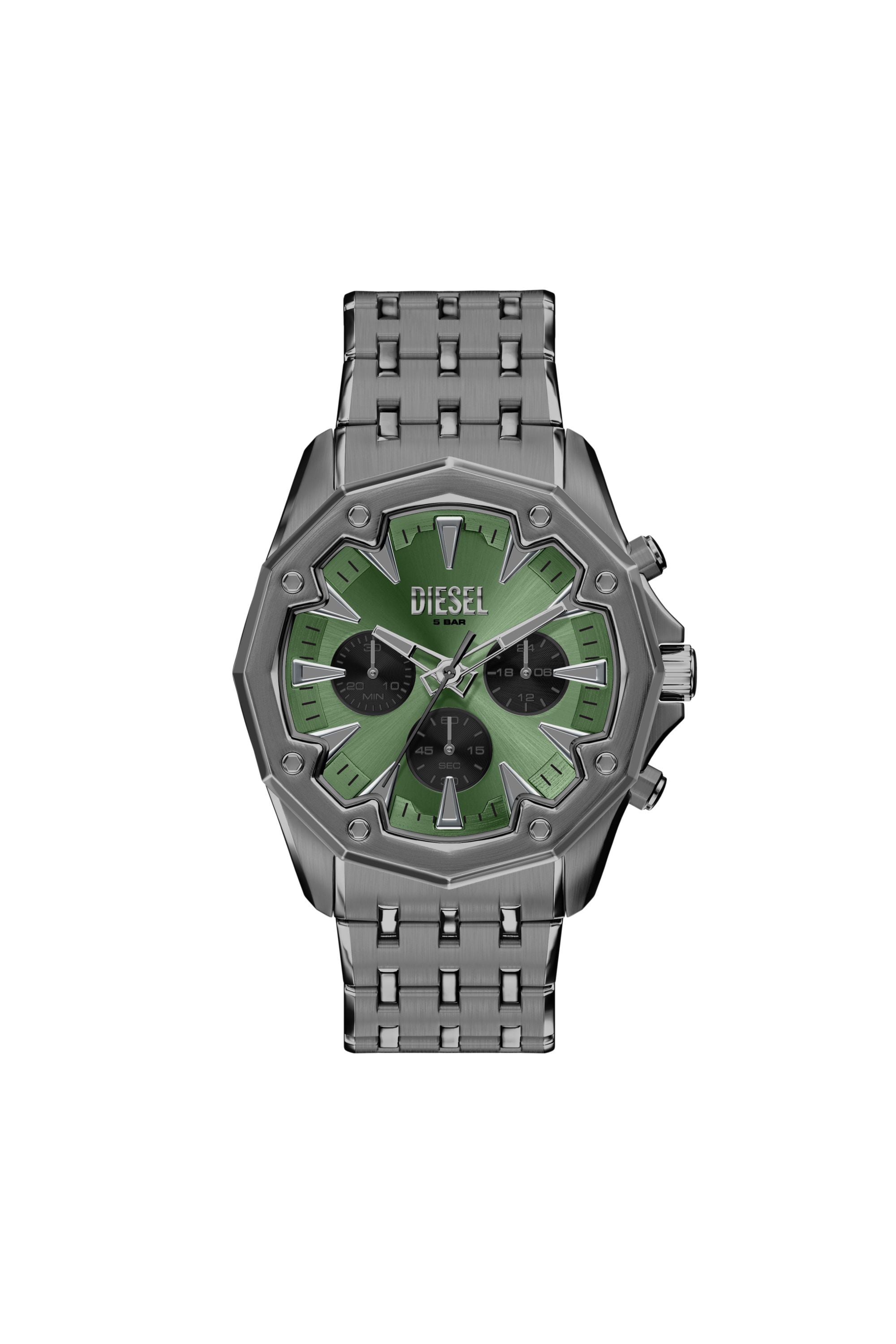 Diesel - DZ4711 WATCH, Man's Stinger gunmetal stainless steel watch in Dark grey - 1