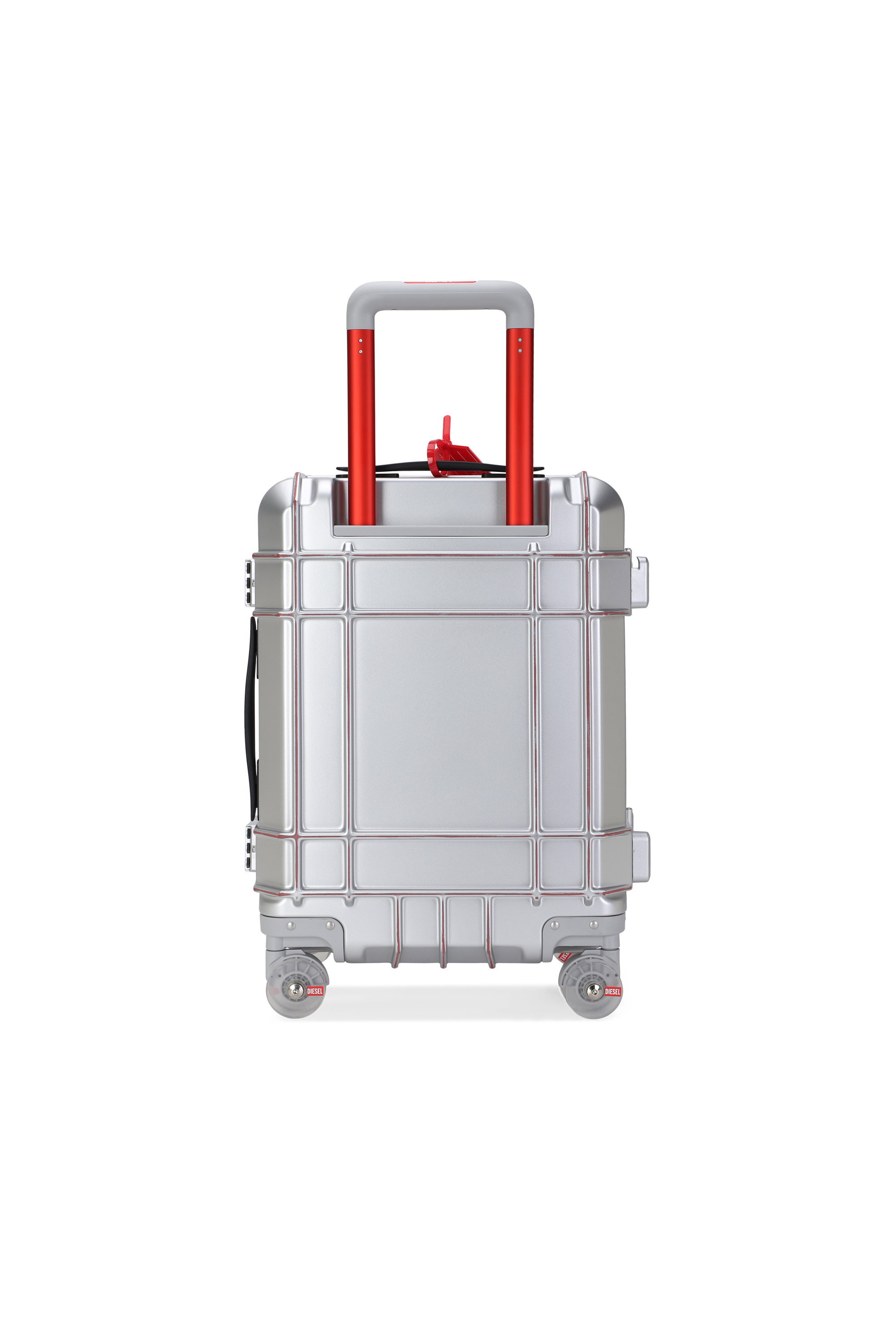 Diesel - DIESEL PC STRONG IMAGE TROLLEY- DSL003, Unisex's Rugged carry‑on suitcase 20" in Silver - 2