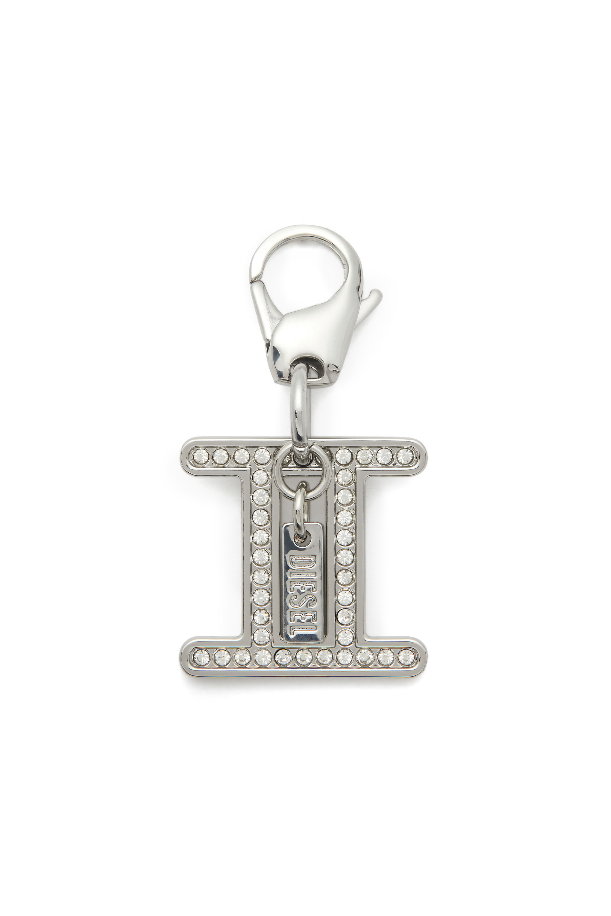 Diesel - CHARM GEMINI, Unisex's Gemini metal charm with rhinestone details in Silver - 1