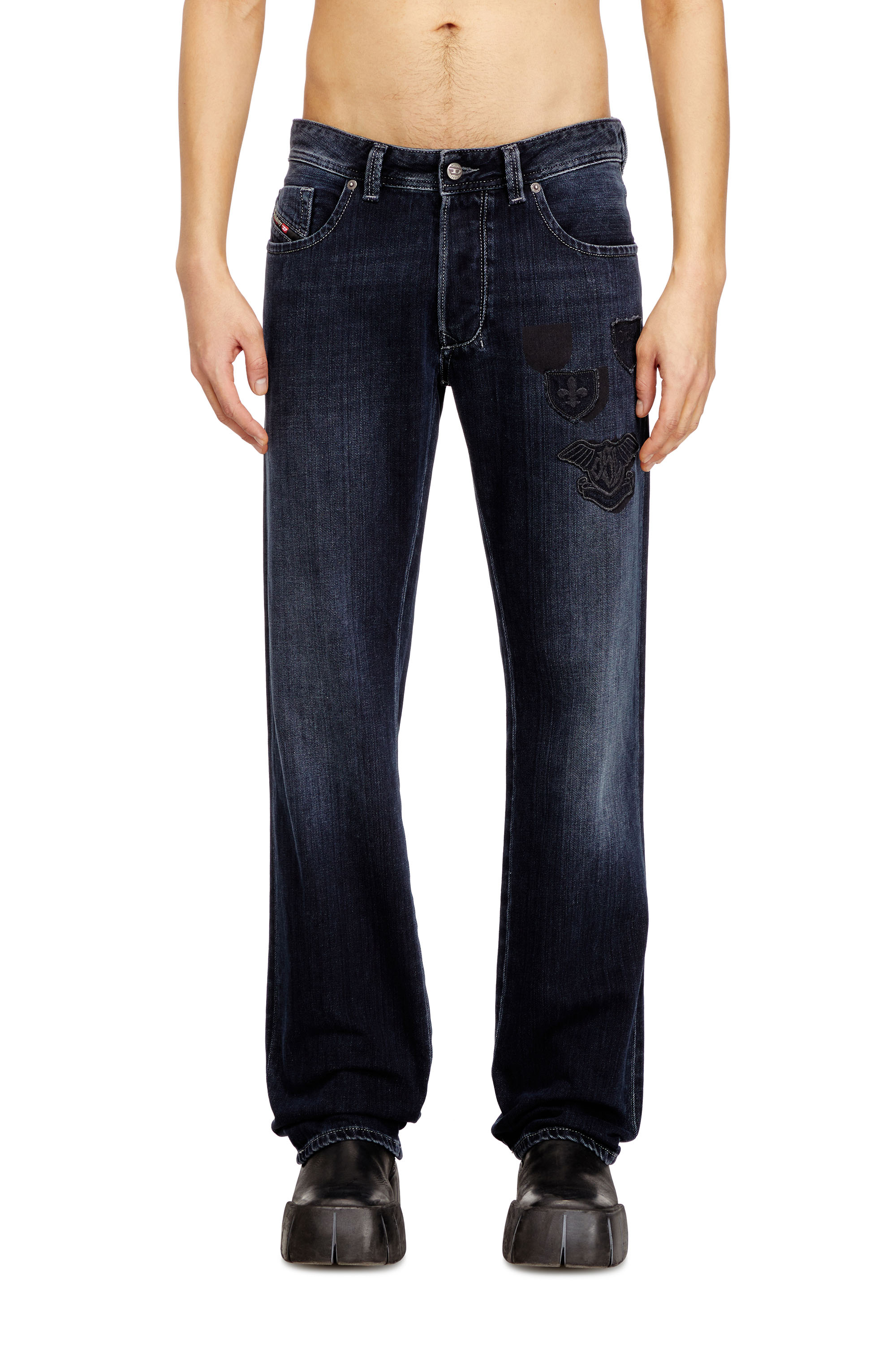 Diesel - Man's Regular Jeans 1985 Larkee 09Q19, Dark Blue - 1