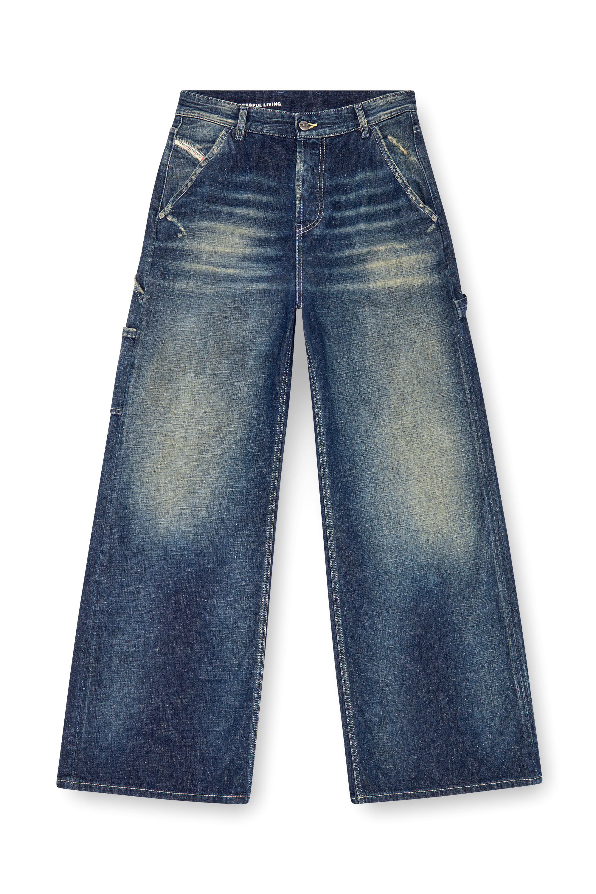 Diesel - Woman's Straight Jeans 1996 D-Sire 09J91, Dark Blue - 5