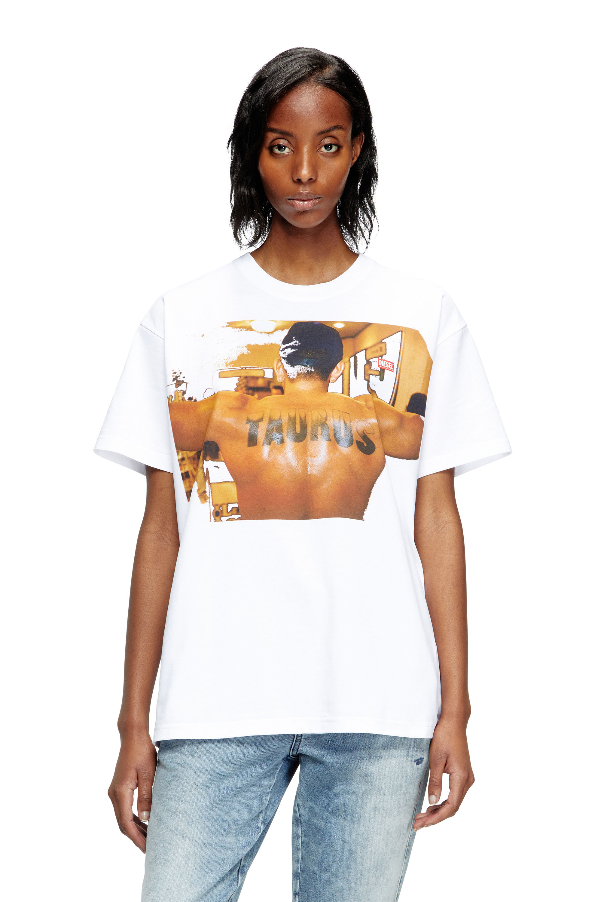 Diesel - PR-T-NORM-TOM25-1, Unisex's T-shirt with graphic print in White - 1
