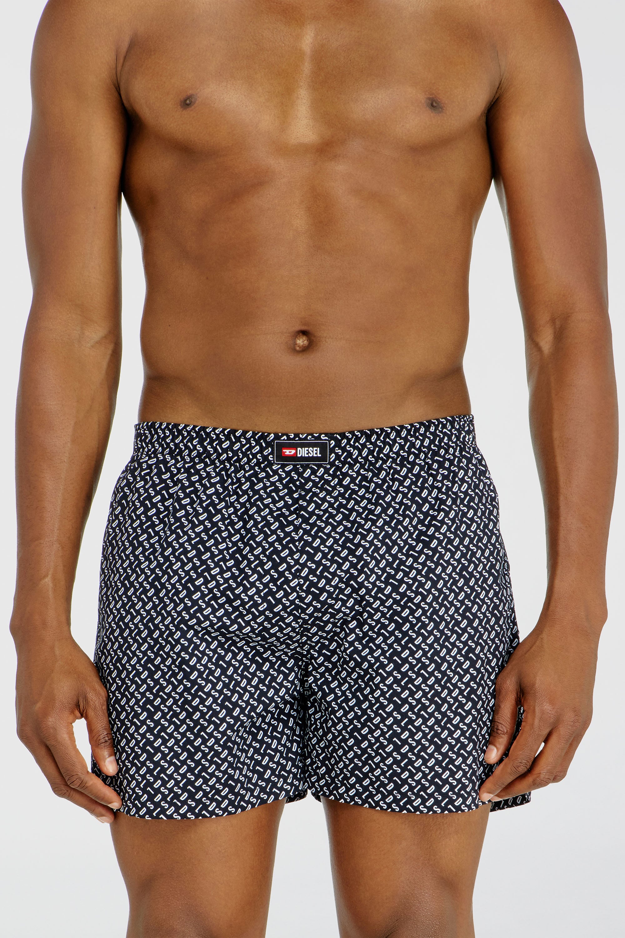 Diesel - RYAN-D-CORE-3PACK, Man's Three-pack cotton boxers solid and all-over DSL print in Multicolor - 2
