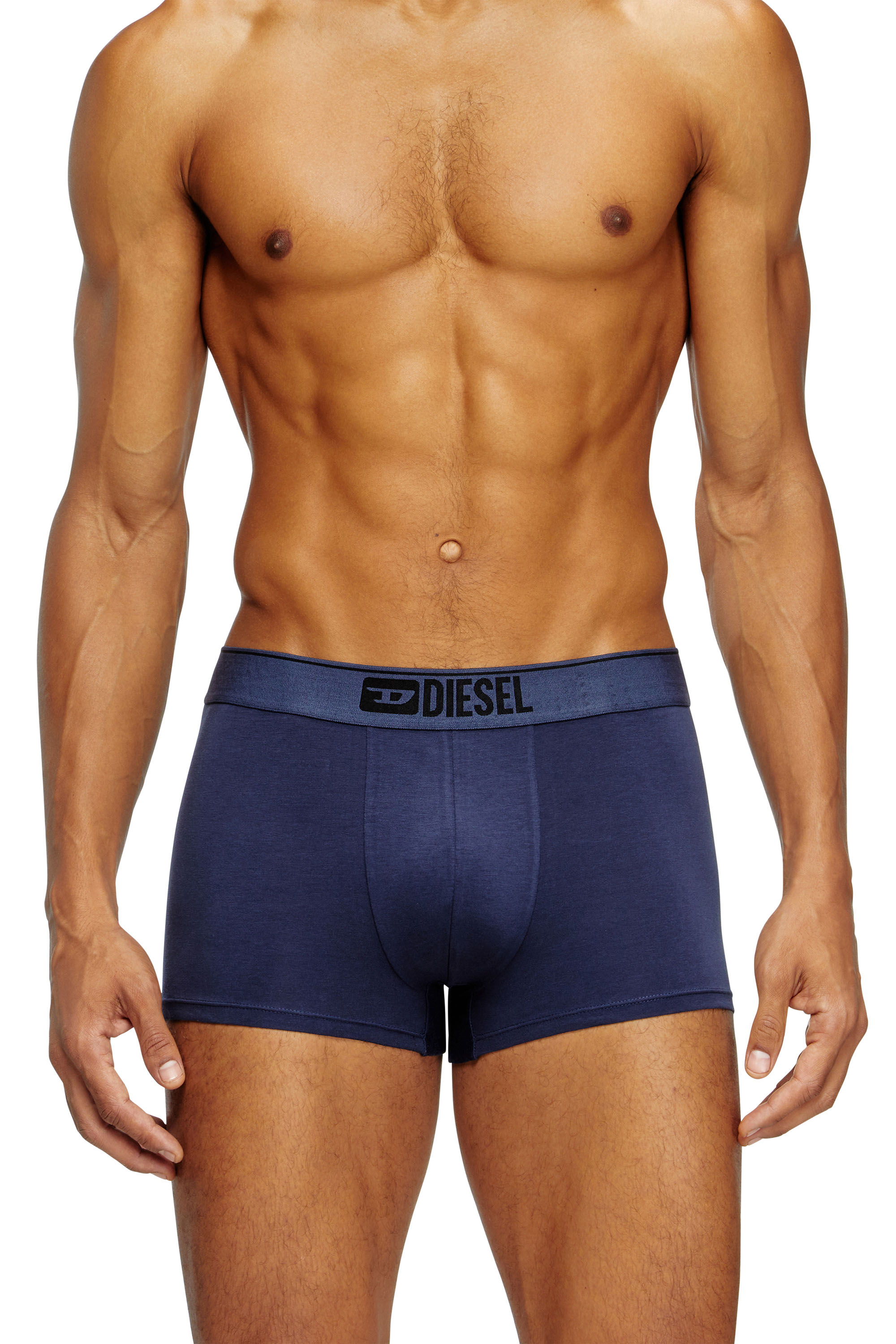 Diesel - UMBX-DAMIENTHREEPACK, Man's Three-pack of plain boxer in Multicolor/Black - 3