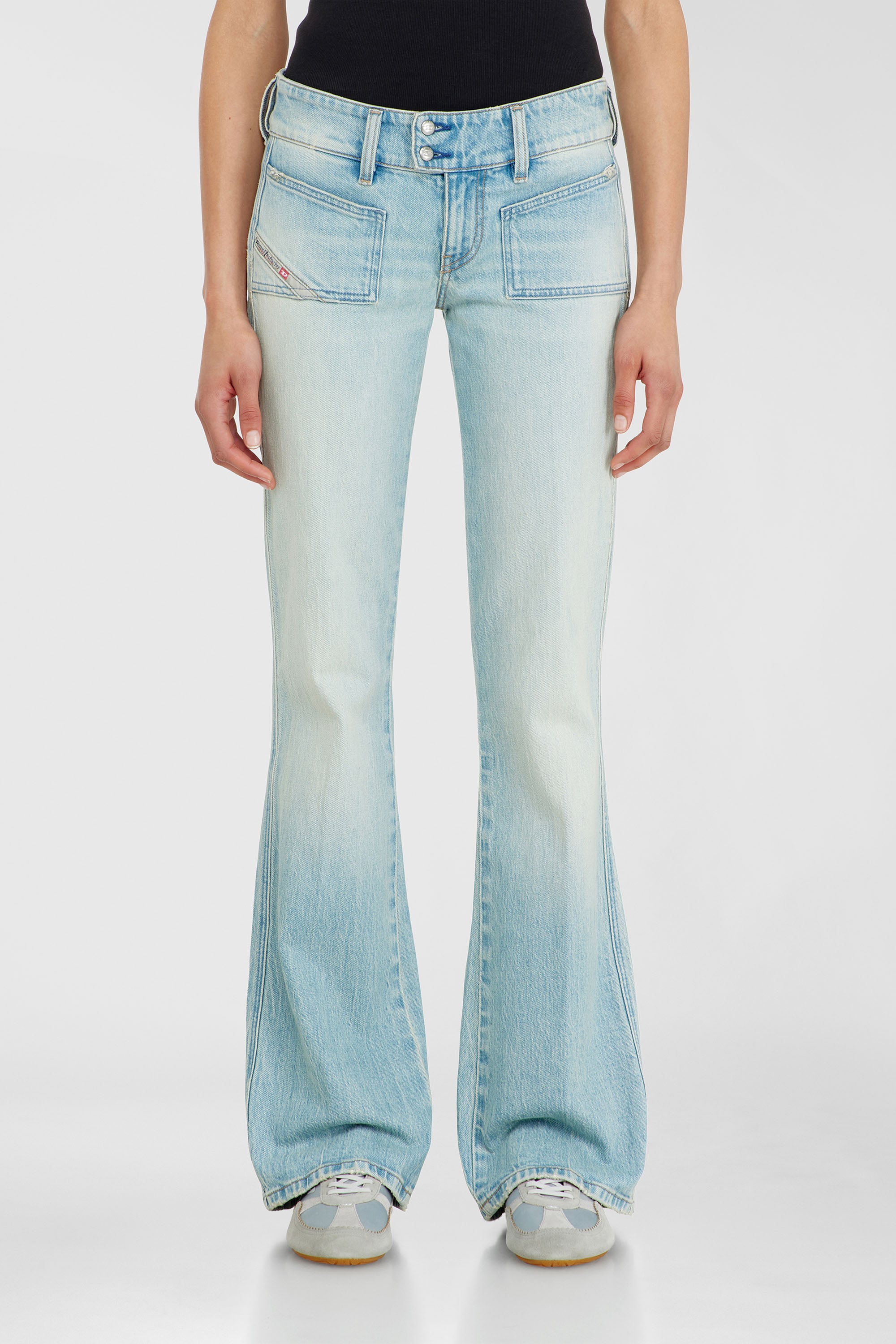Diesel - Woman's Bootcut Jeans D-Hush 0KBBX, Light Blue - 1