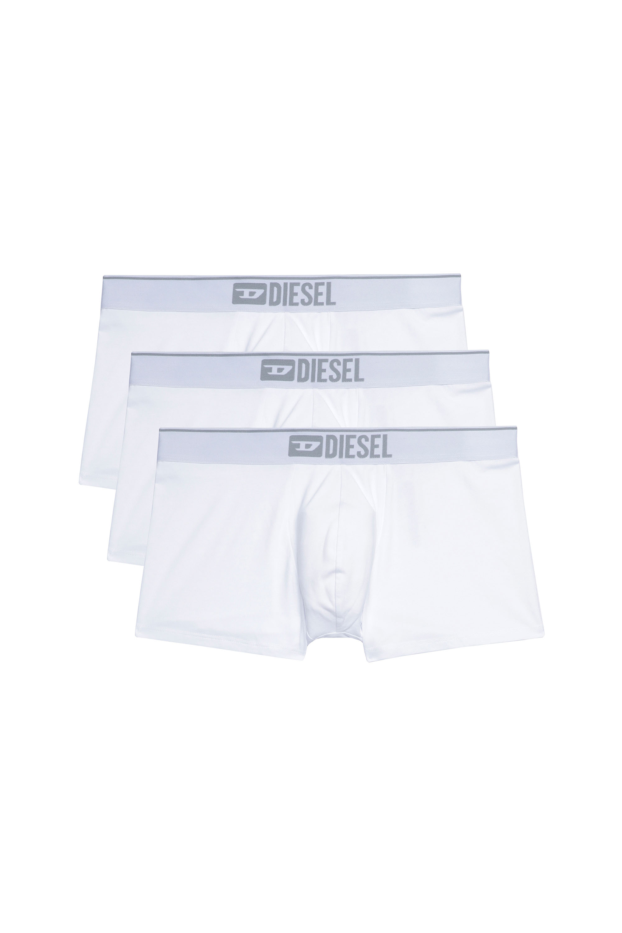 Diesel - UMBX-DAMIENTHREEPACK, Man's Three-pack of plain boxer in White - 2