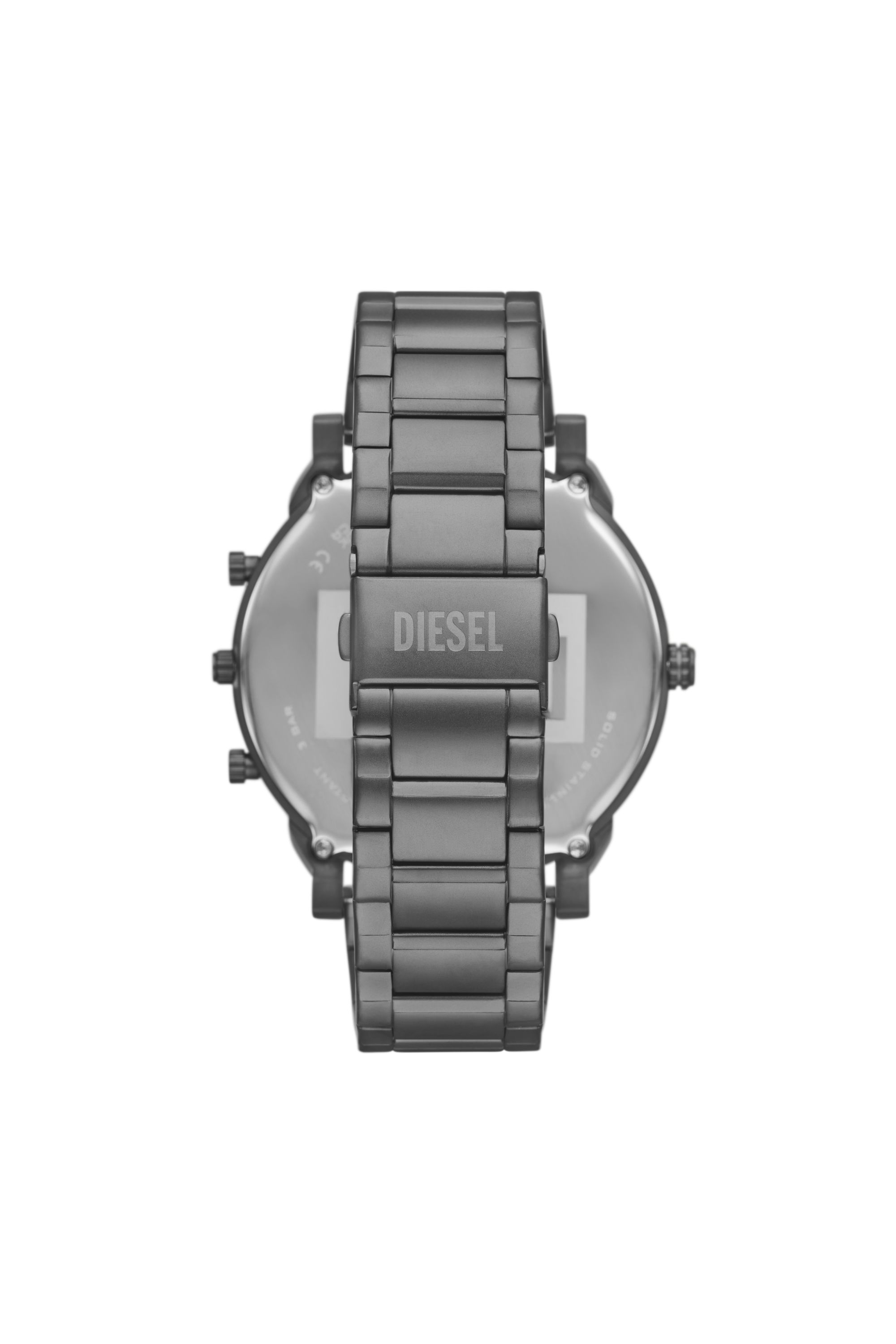 Diesel - DZ7487, Man's Diesel Mr. Daddy Slim Multi Movement Gray Stainless Steel Watch in Dark grey - 3