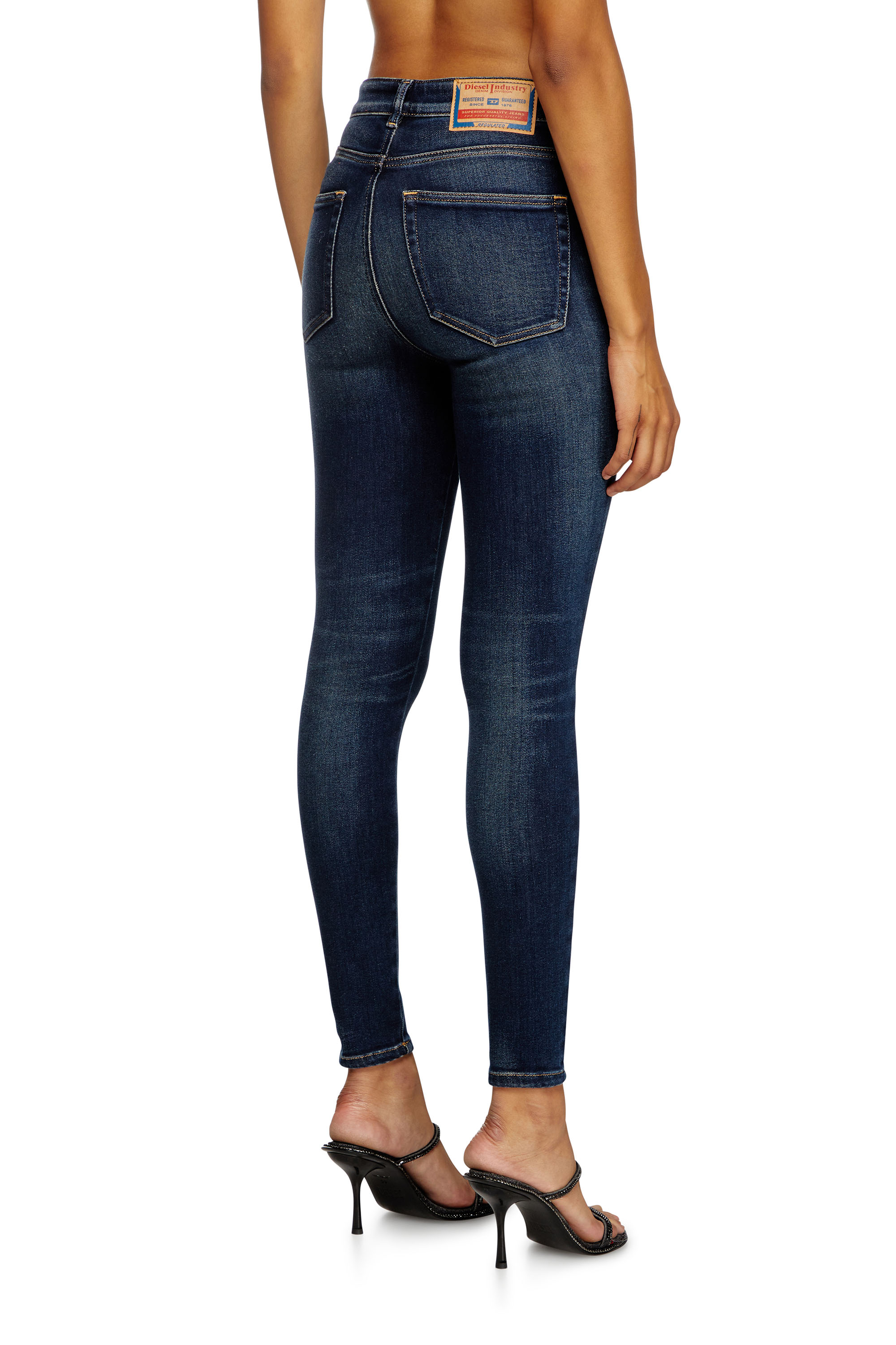 Diesel - Woman's Skinny Jeans 1984 Slandy-High 09J11, Dark Blue - 4