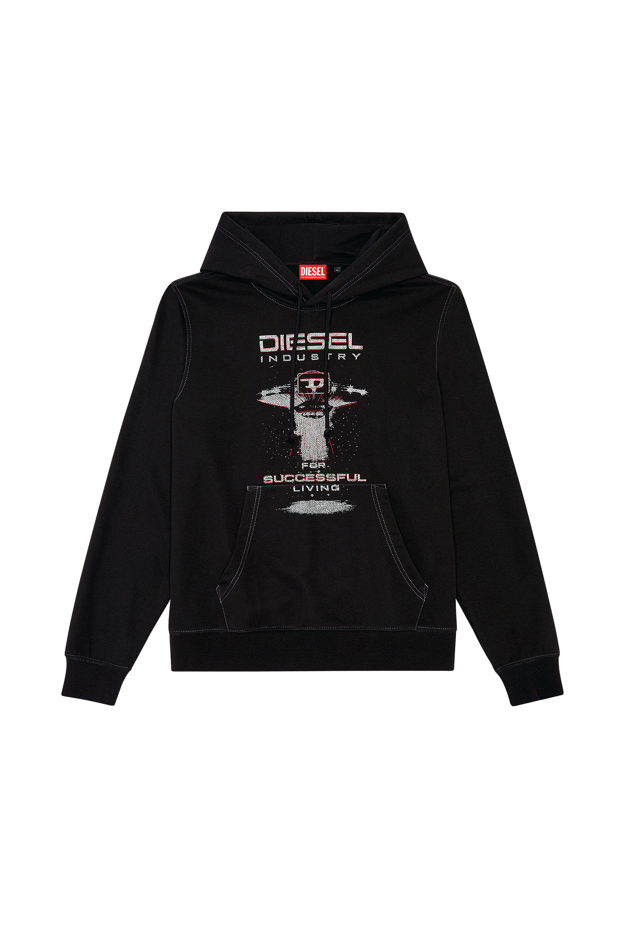 Diesel - S-GINN-HOOD-K36, Black - Image 3