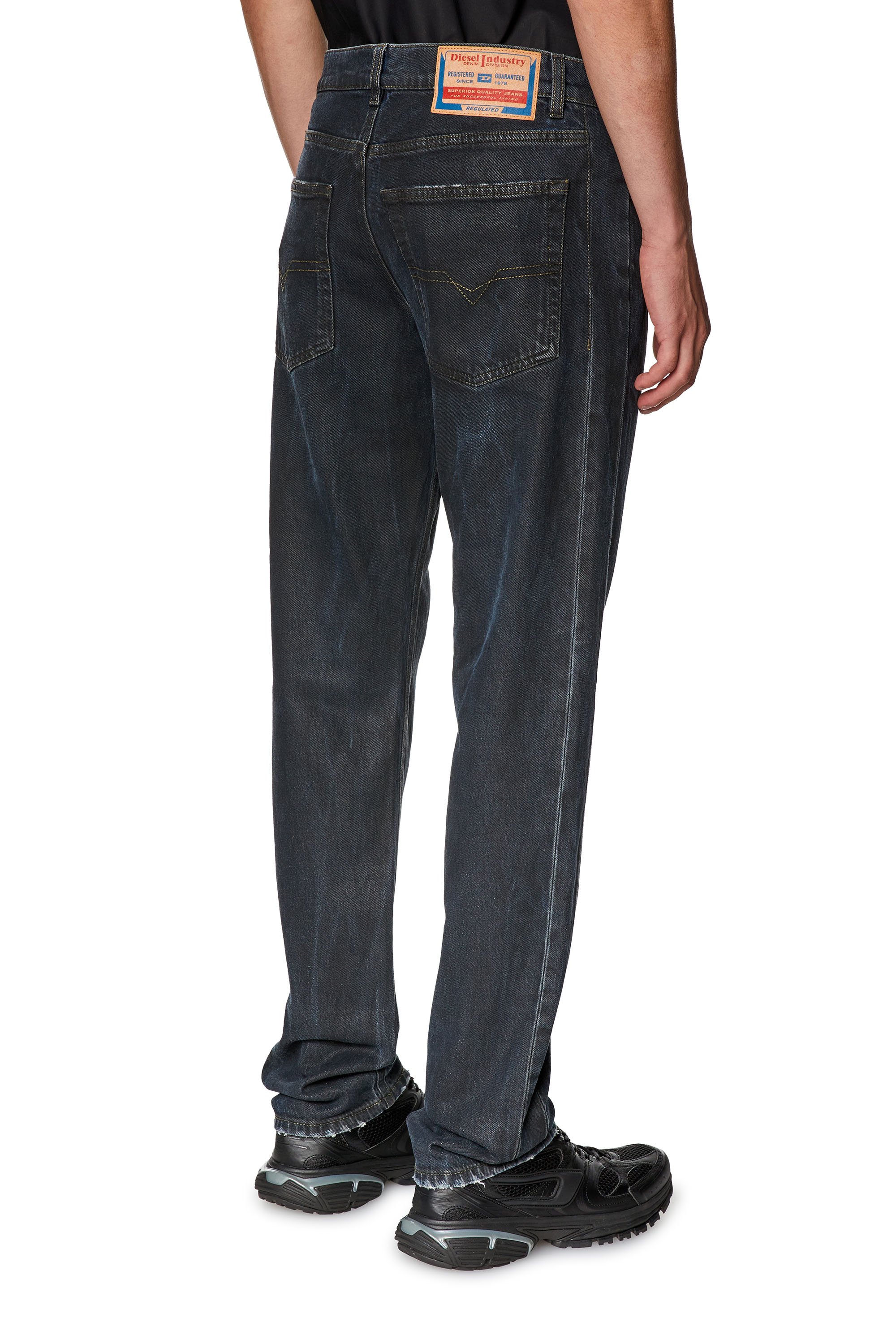 Diesel - Straight Jeans 1995 D-Sark 0HJAU, Black/Dark grey - Image 2