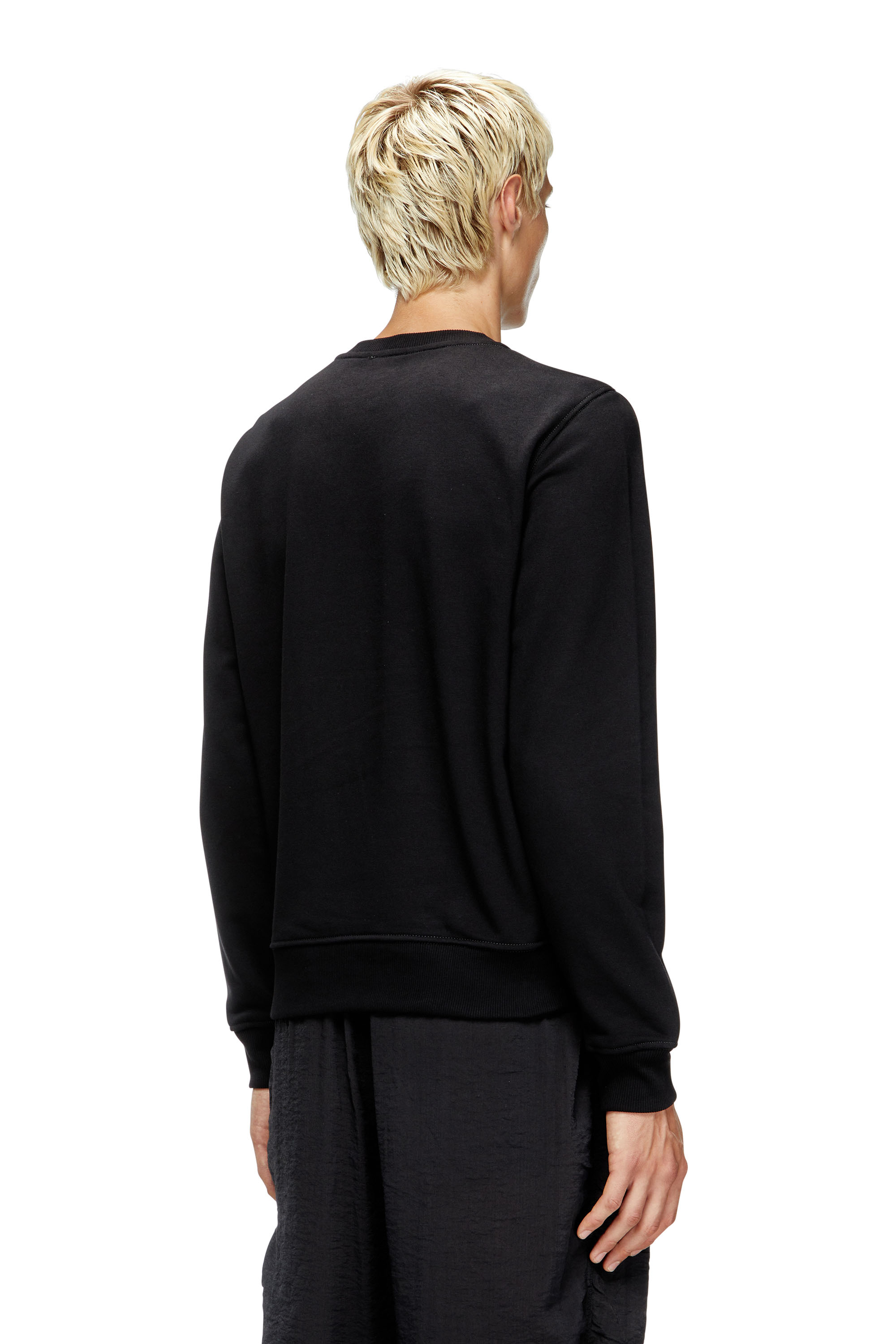 Diesel - S-GINN-T1, Man's Sweatshirt with embroidered phoenix in Black - 4