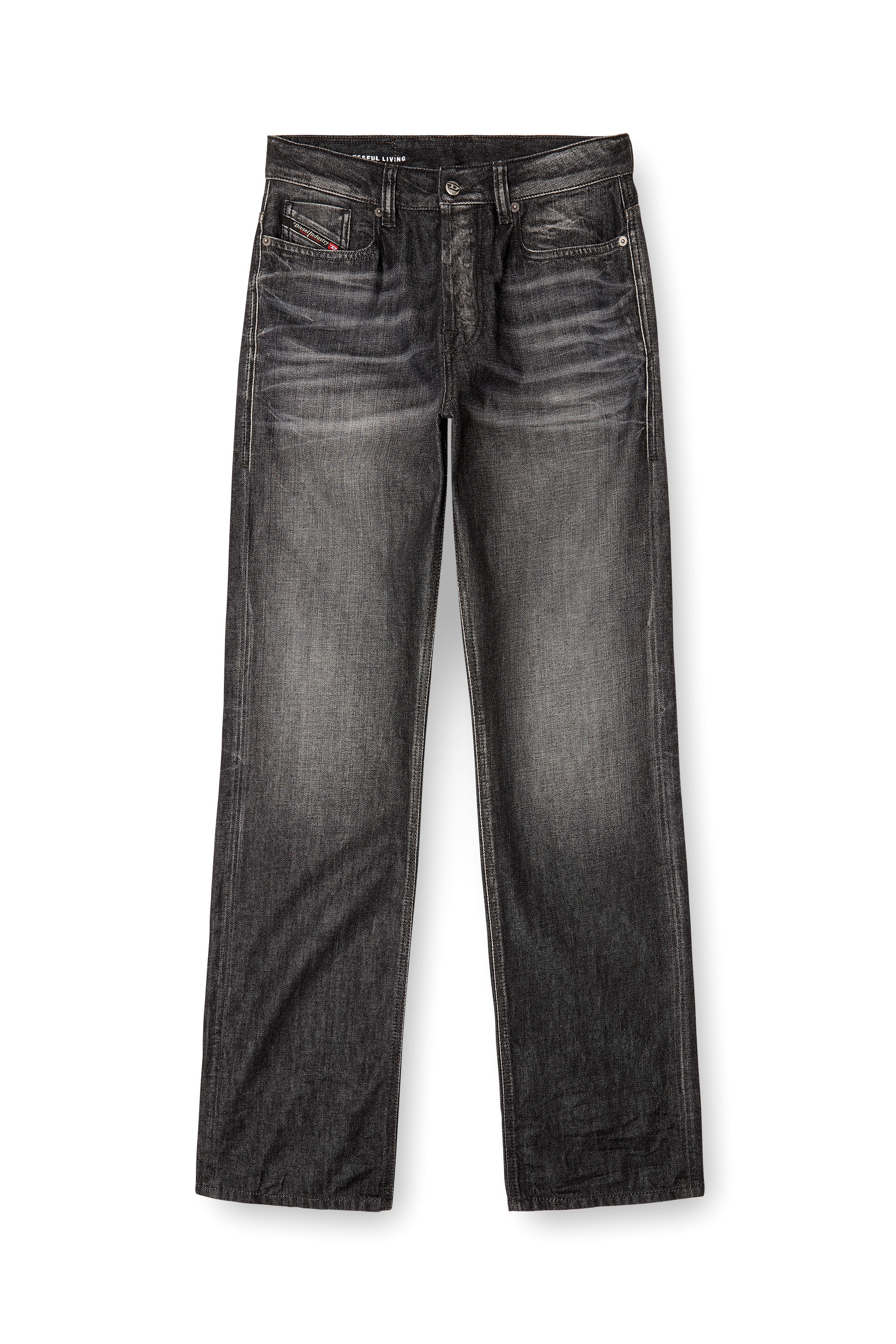 Diesel - Man's Relaxed Jeans 1980 D-Eeper 09M63, Black/Dark grey - 2