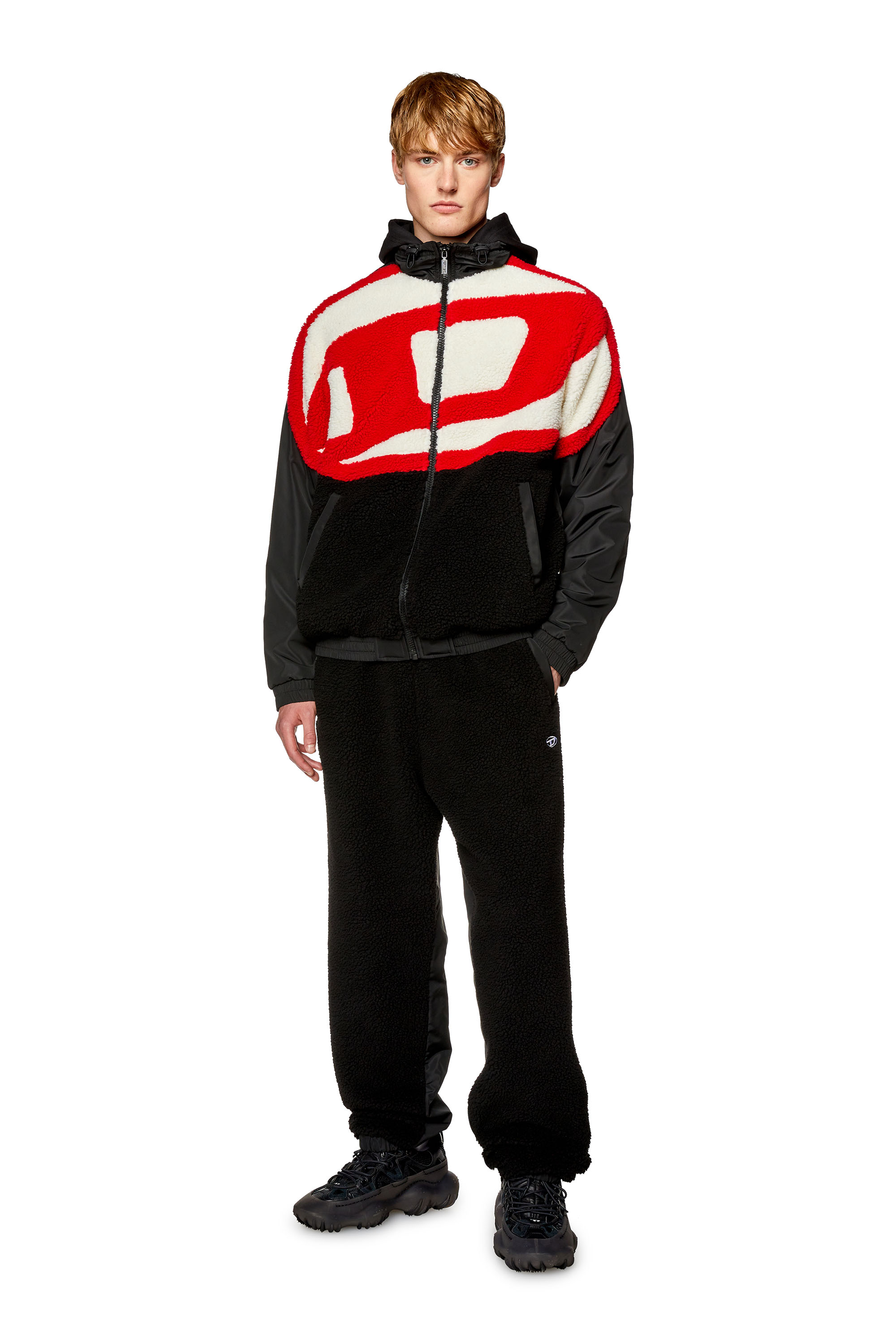 Diesel - S-OVADY, Black/Red - Image 4