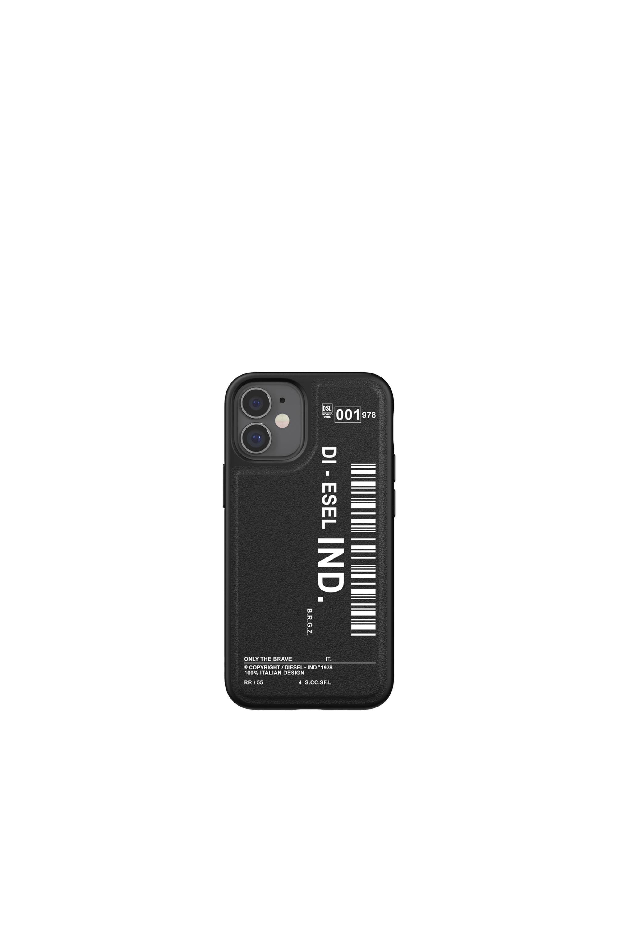 Diesel - 42488 STANDARD CASE, Unisex's Moulded Case Core for iPhone 12 Mini in Black - 2