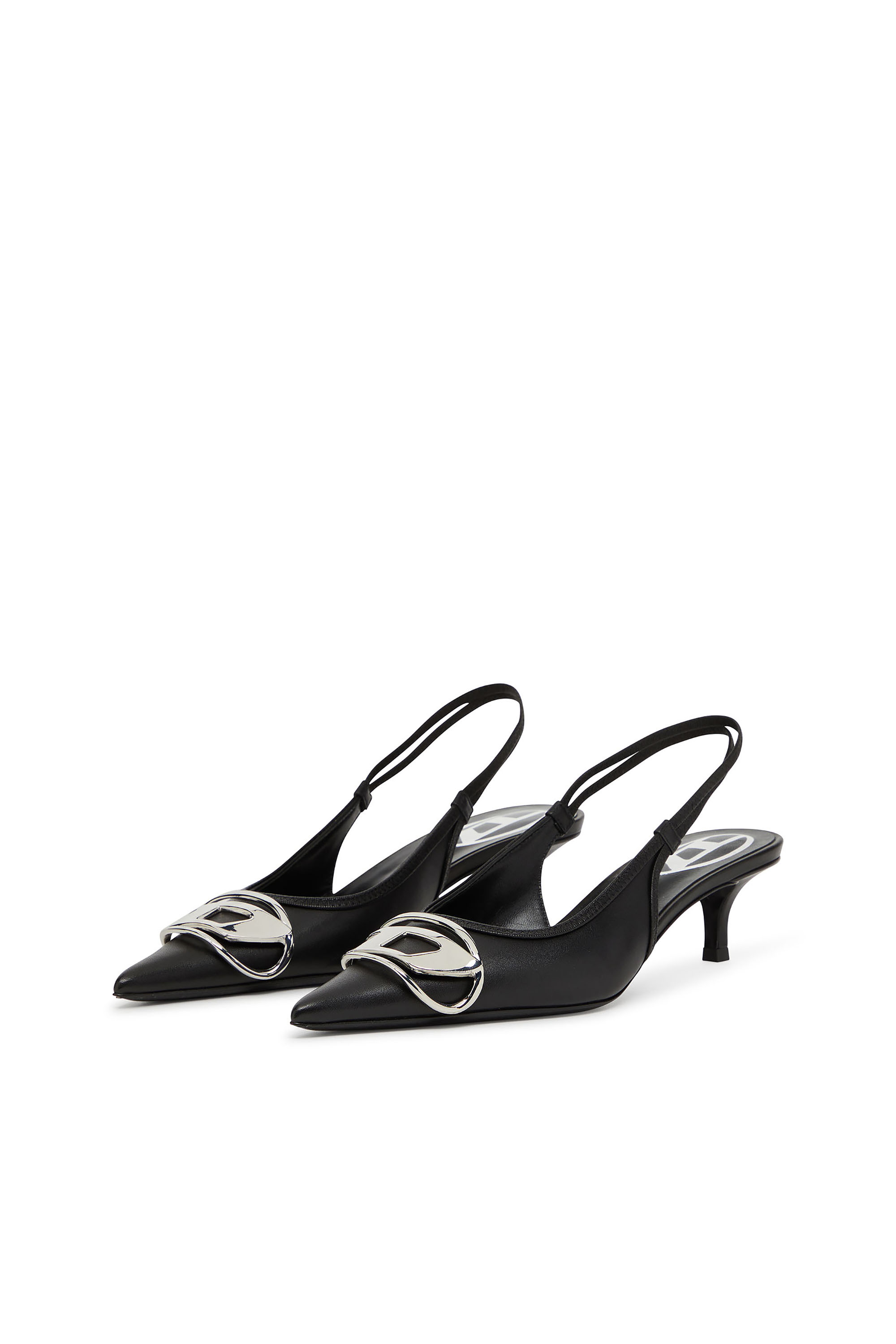 Diesel - D-VENUS SB 40, Woman's D-Venus-Slingback pumps in nappa leather in Black - 7
