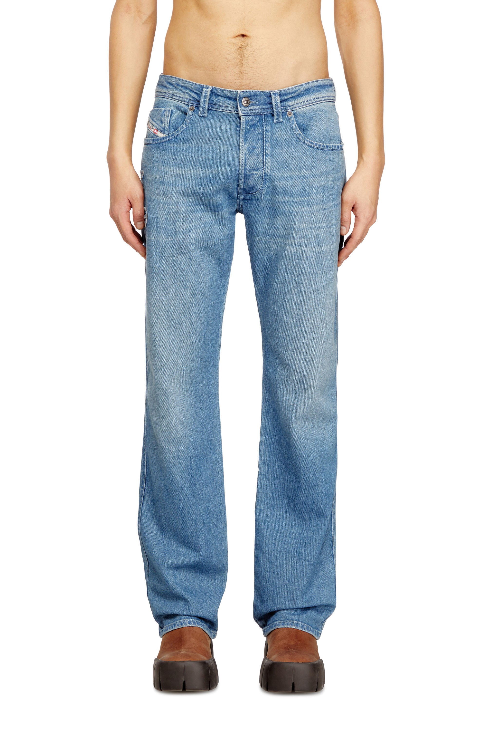 Diesel - Man's Regular Jeans 1985 Larkee 09Q18, Light Blue - 2