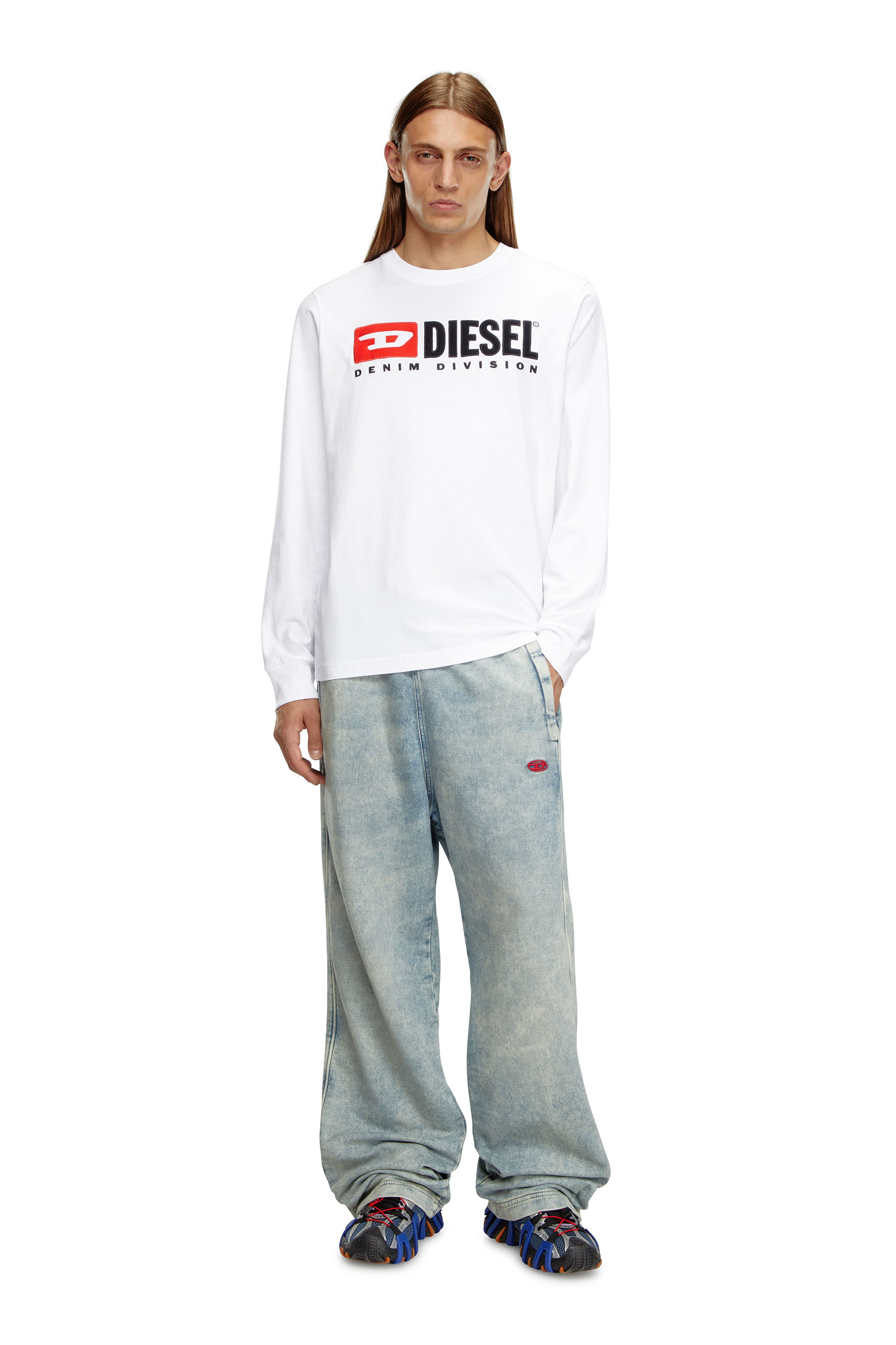 Diesel - T-JUST-LS-DIV, White - Image 5