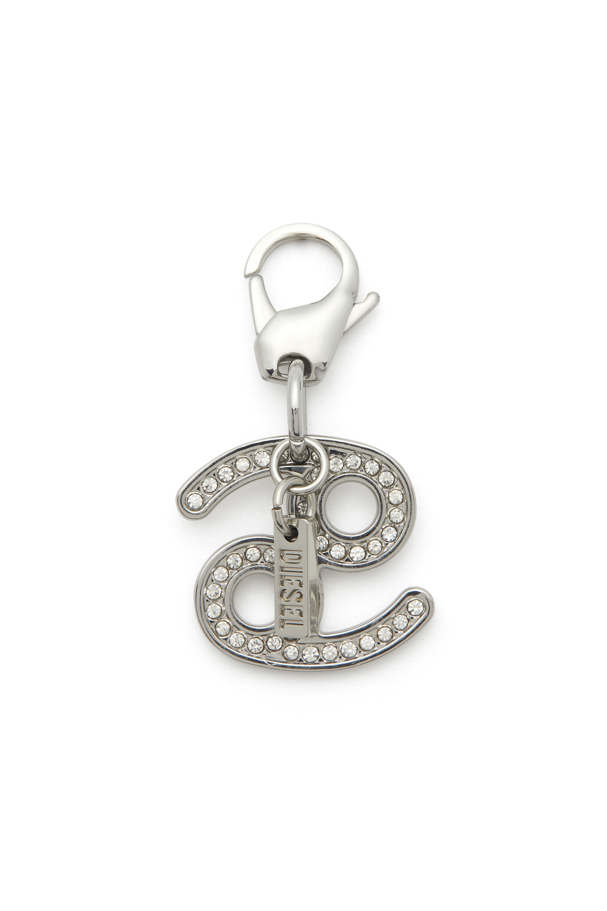 Diesel - CHARM CANCER, Unisex's Cancer metal charm with rhinestone details in Silver - 1