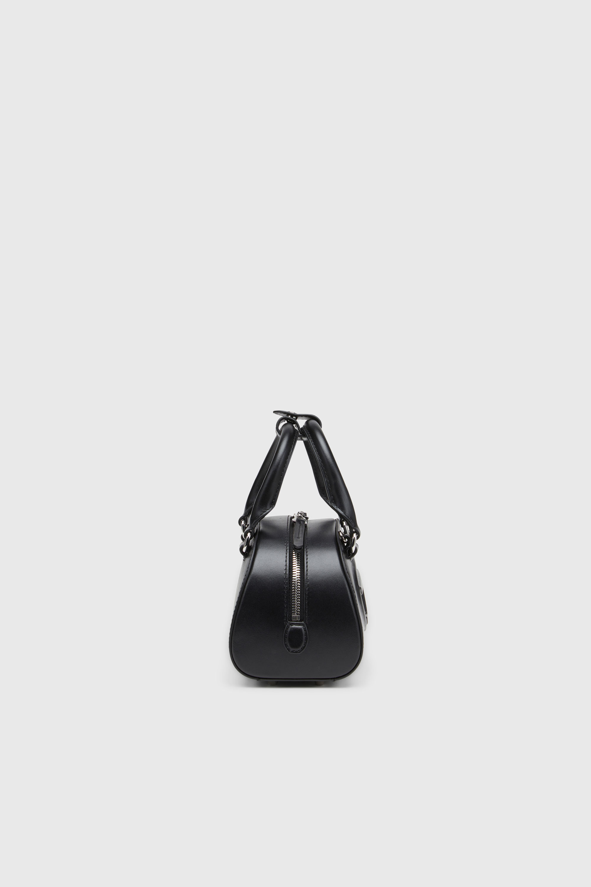 Diesel - 1DR DOME CROSSBODY, Woman's 1DR Dome-Leather Small bowling bag in Black - 4