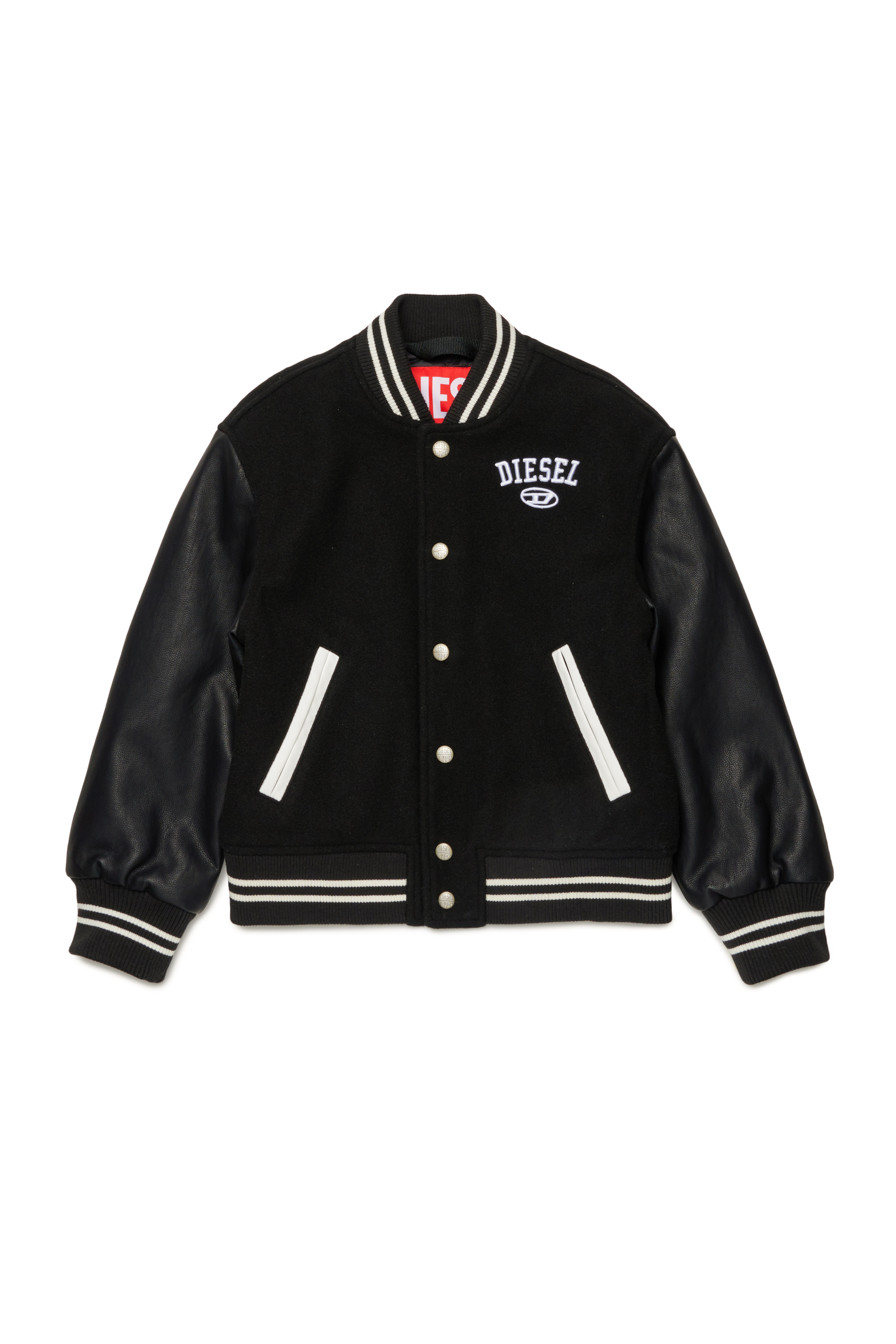 Diesel - JBIRKY, Man's Bomber jacket with Diesel patches in Black - 2