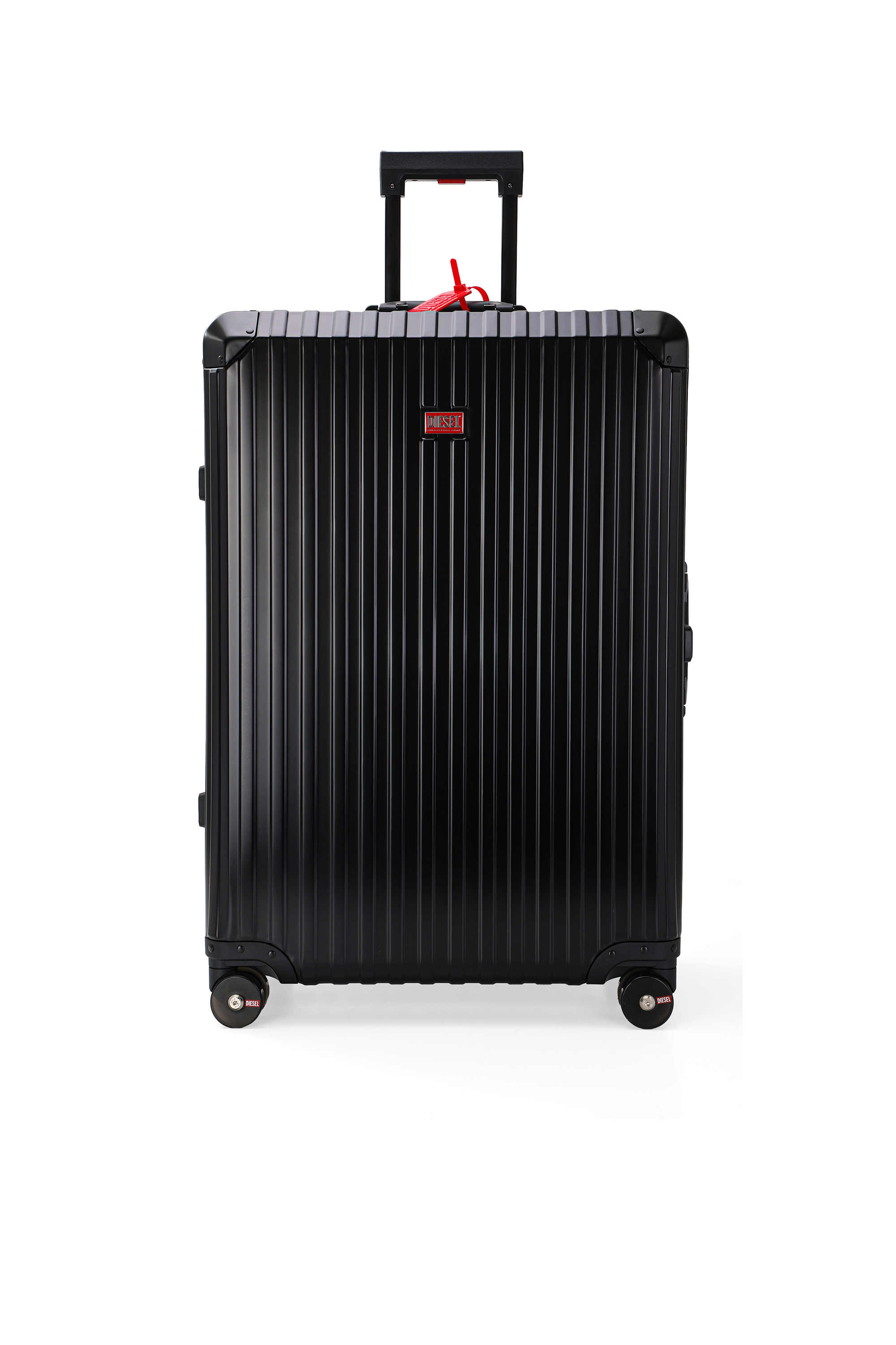 Diesel - DIESEL ALUMINUM TROLLEY- DSL002, Unisex's Aluminum suitcase size L in Black - 1