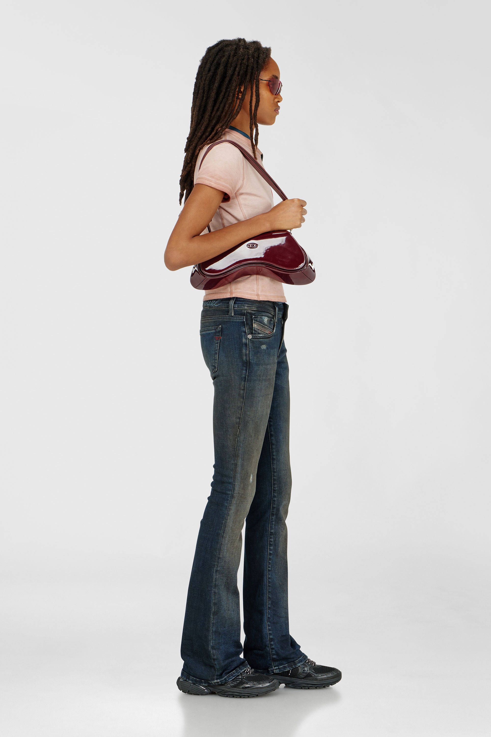 Diesel - Woman's Bootcut Jeans 1969 D-Ebbey 09P69, Dark Blue - 2