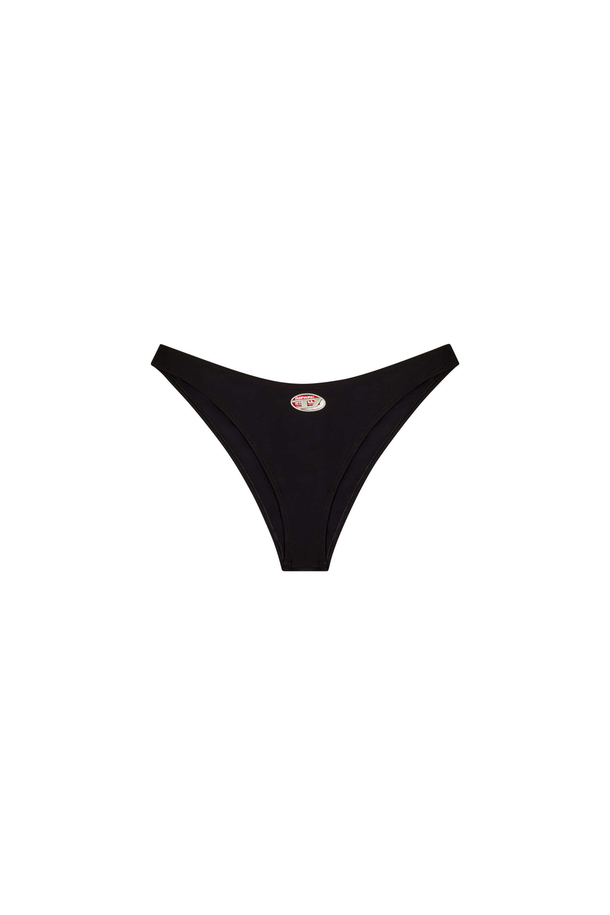 Diesel - BUNCHY-UTLT, Woman's Bikini bottoms with cut-out logo in Black - 4