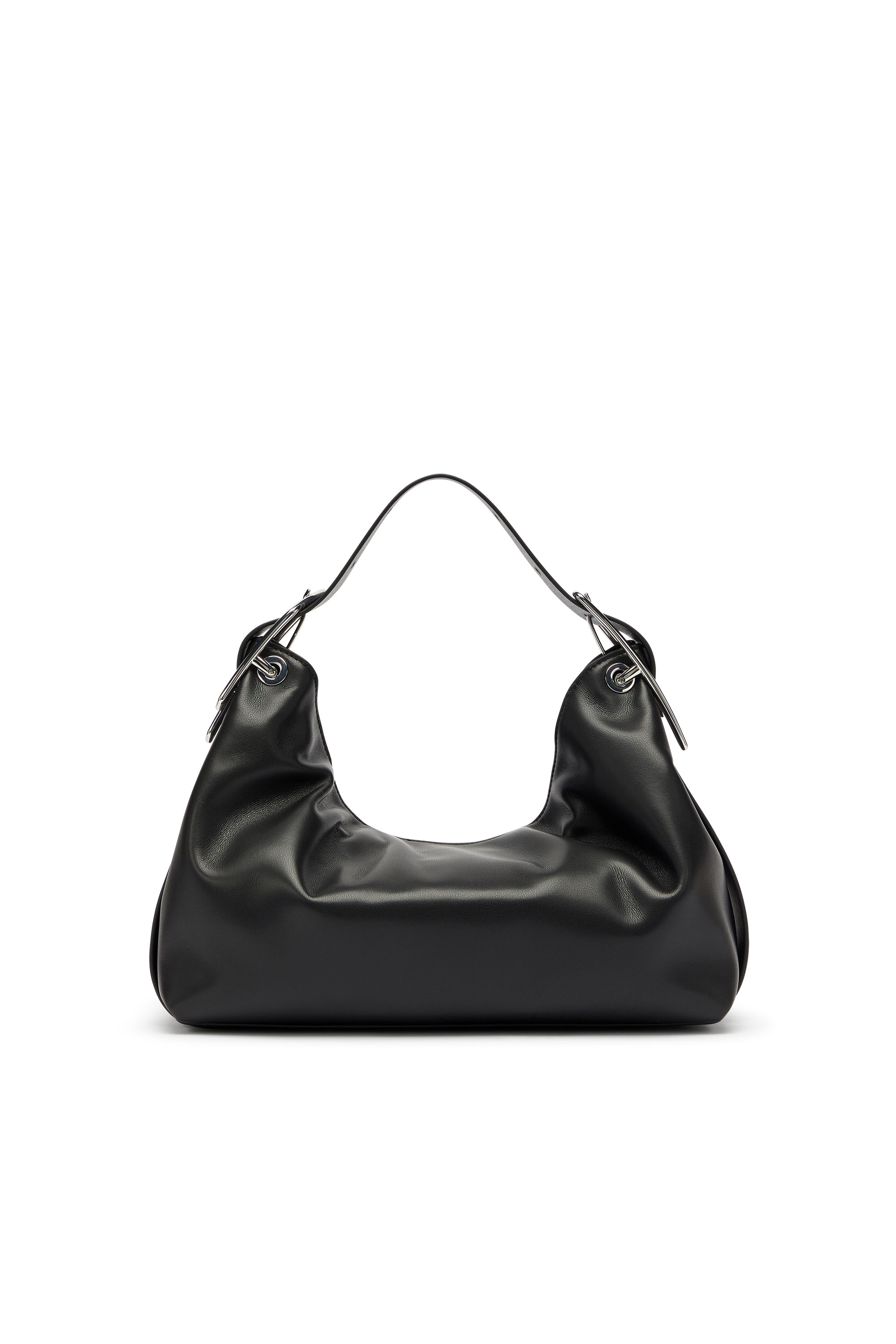 Diesel - D-LINE SHOULDER, Woman's D-Line-Leather shoulder bag in Black - 3