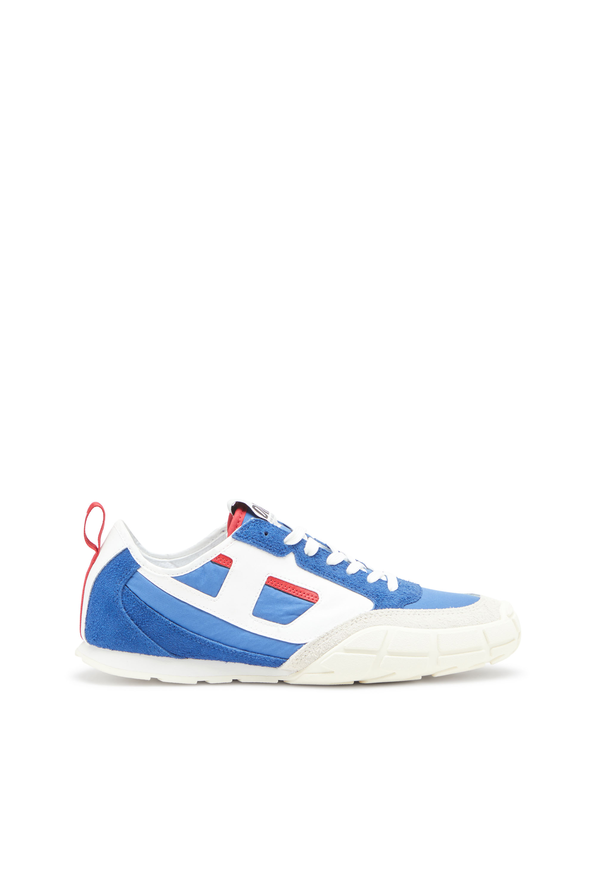 Diesel - S-PAGODHA LOW, Man's S-Pagodha-Sneakers in leather, suede and ripstop in Blue - 1