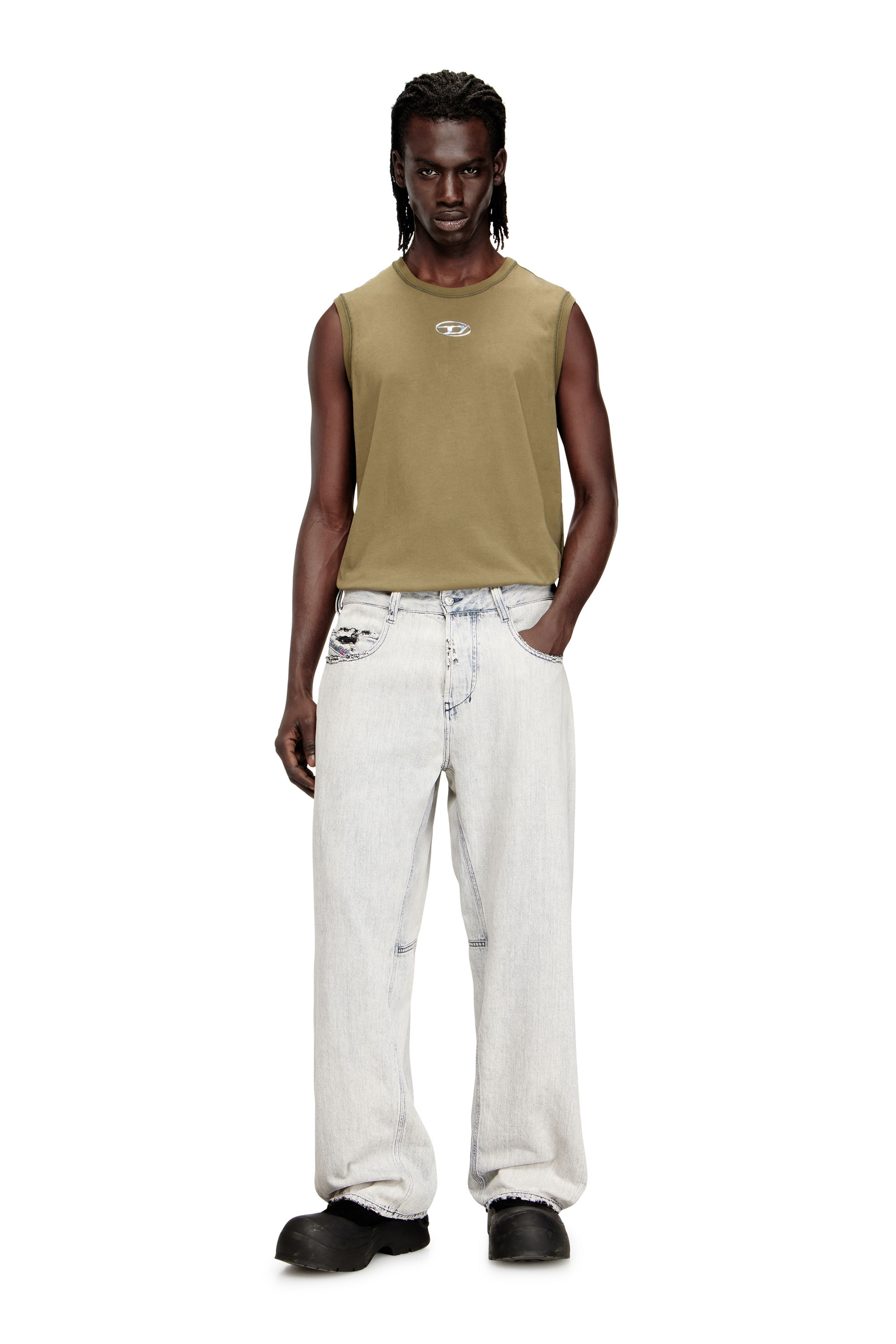 Diesel - Unisex's Relaxed Jeans 1997 D-Enim-M 068UR, Light Blue - 2