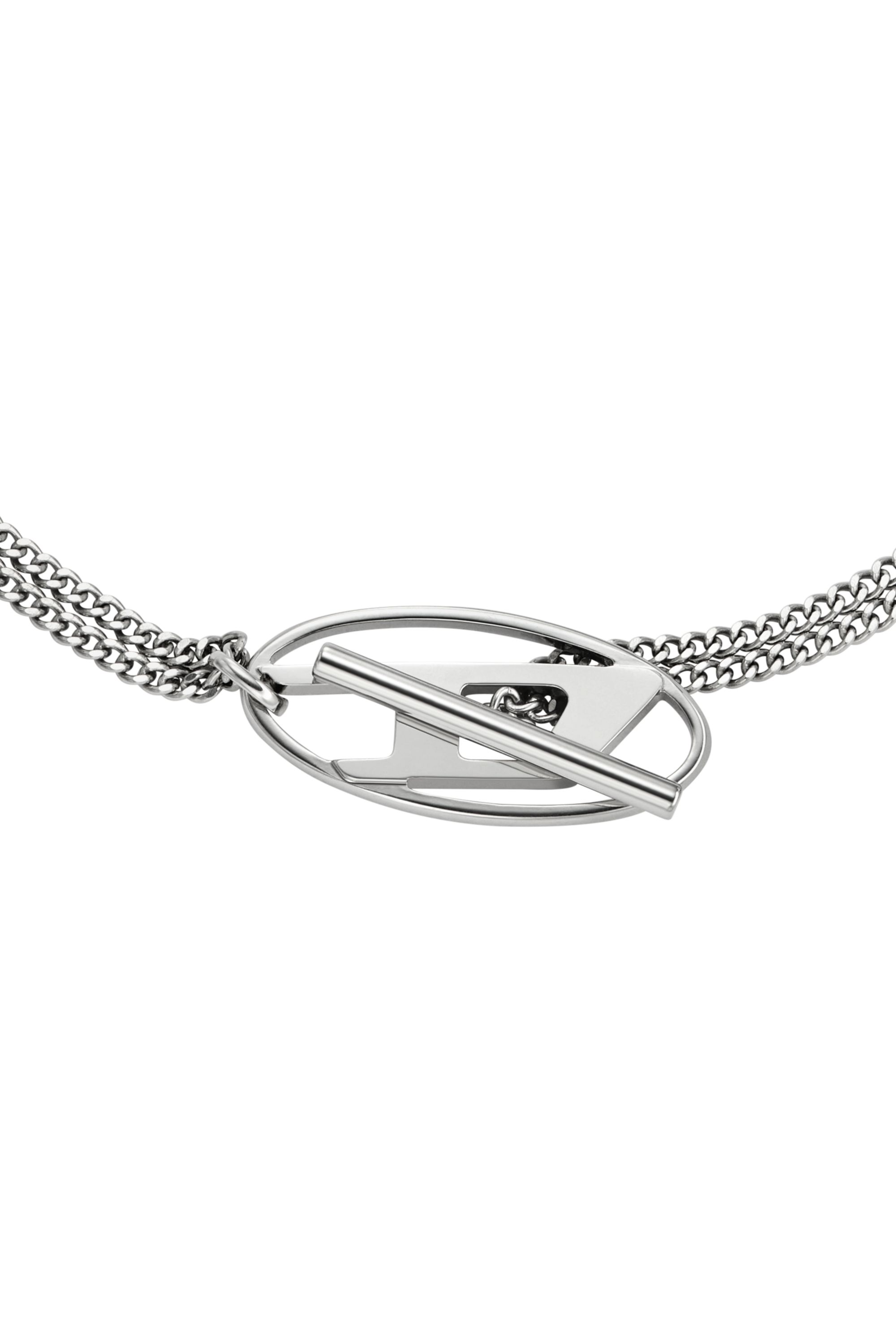 Diesel - DX1534040, Unisex's Stainless Steel Chain Necklace in Silver - 2