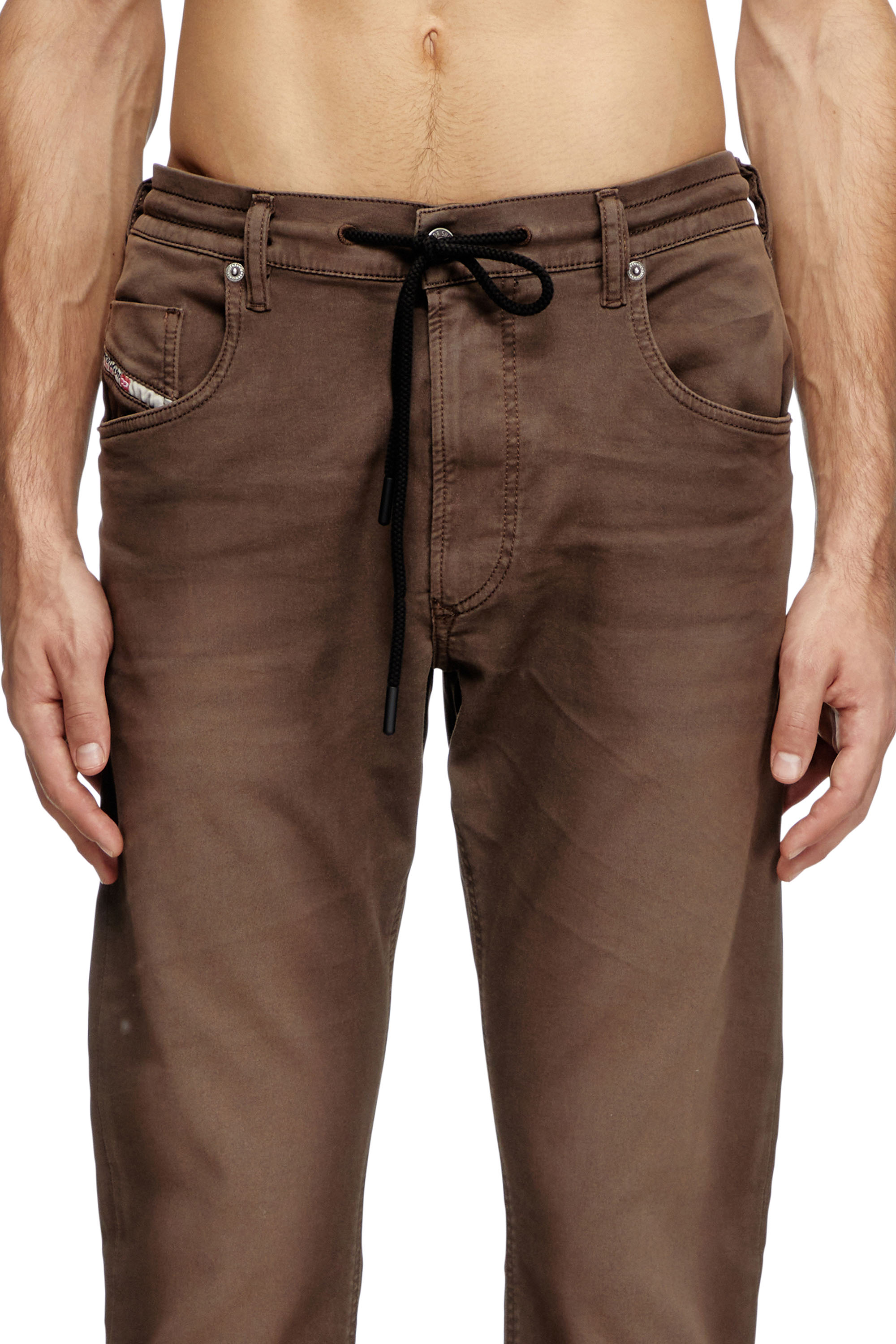 Diesel - Man's Regular 2032 D-Krooley Joggjeans® 0670M, Brown - 5