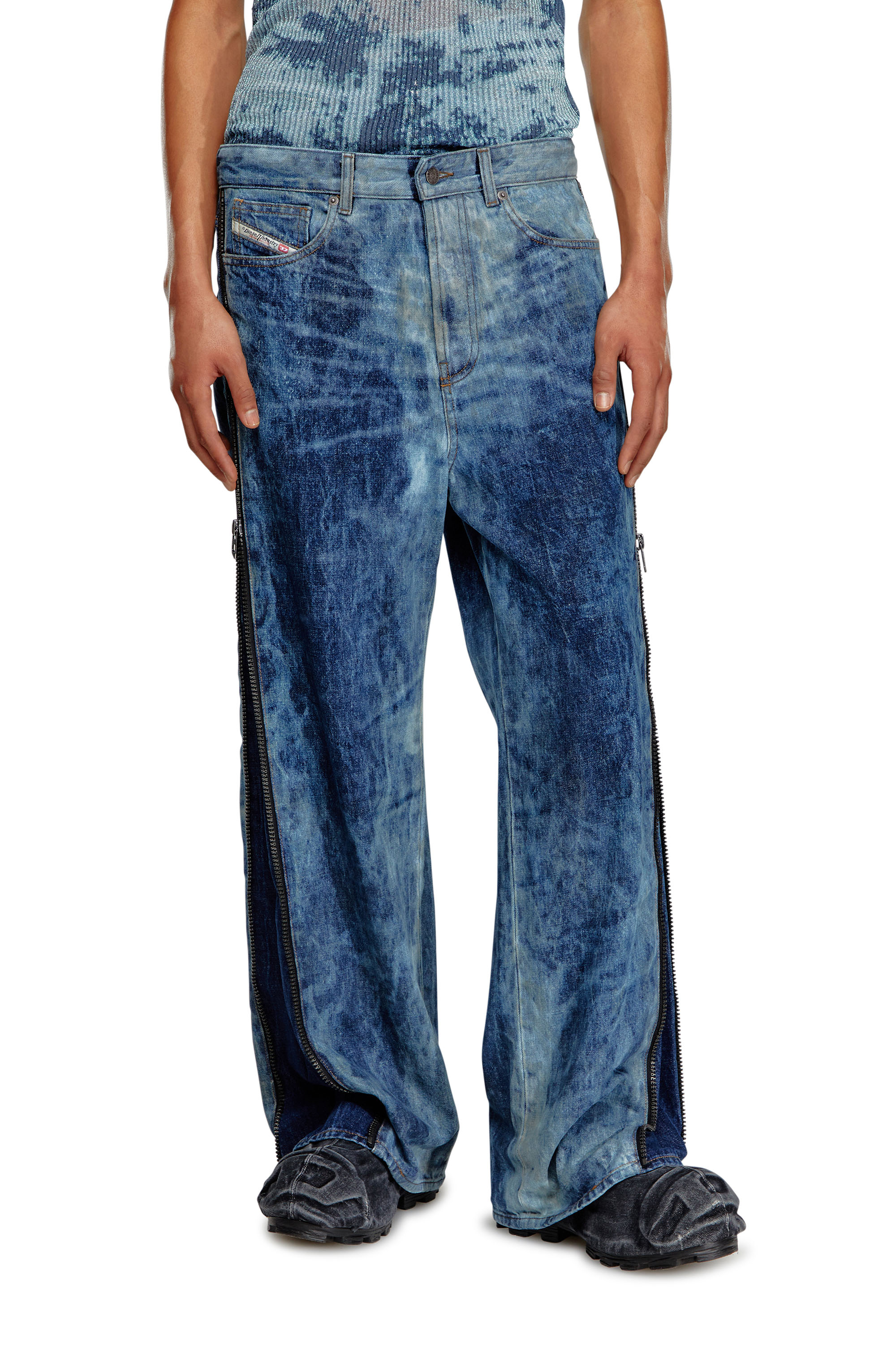 Diesel - Straight Jeans D-Rise 0PGAX, Medium blue - Image 1