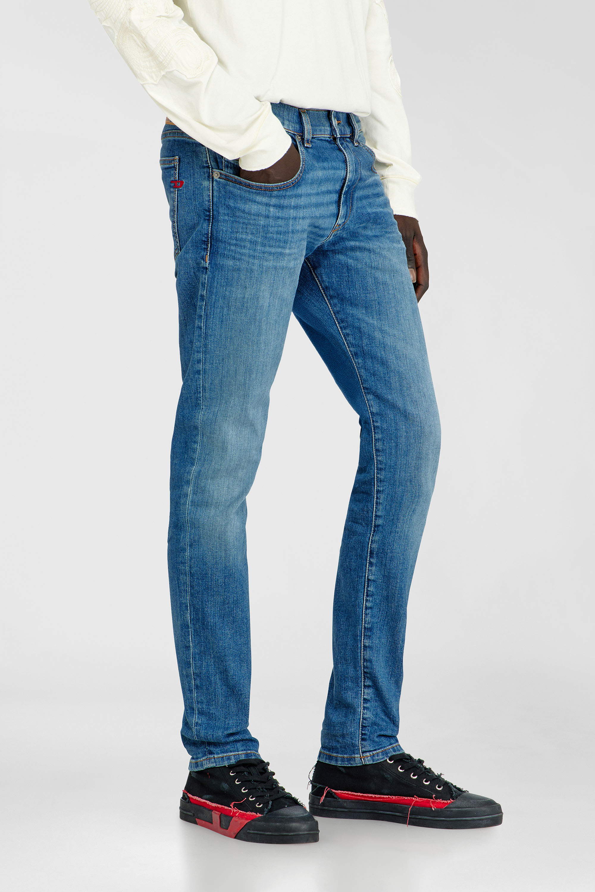 Diesel - Man's Slim Jeans 2019 D-Strukt 0KIAL, Light Blue - 7