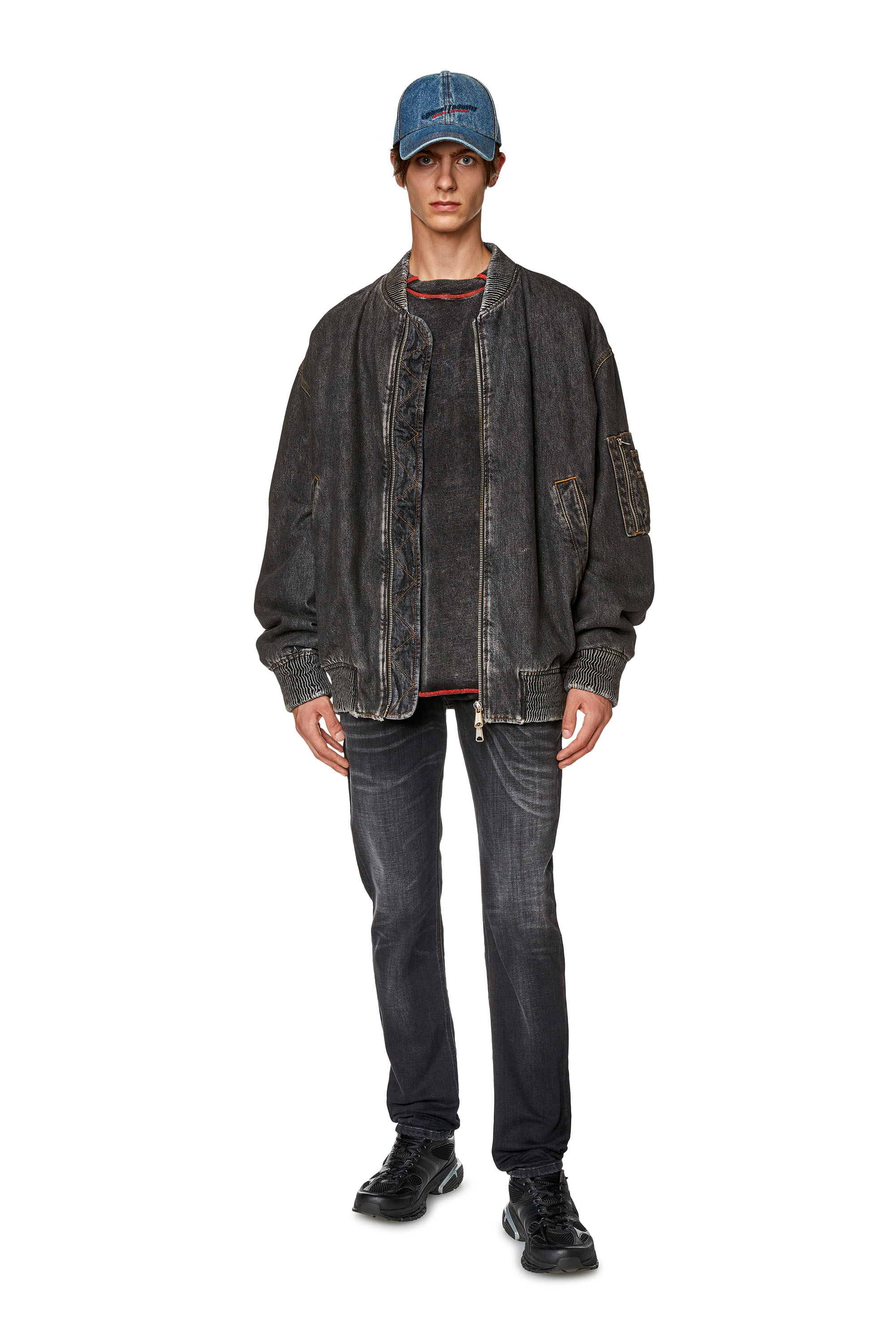 Diesel - Skinny Jeans 1979 Sleenker 09G54, Black/Dark grey - Image 4