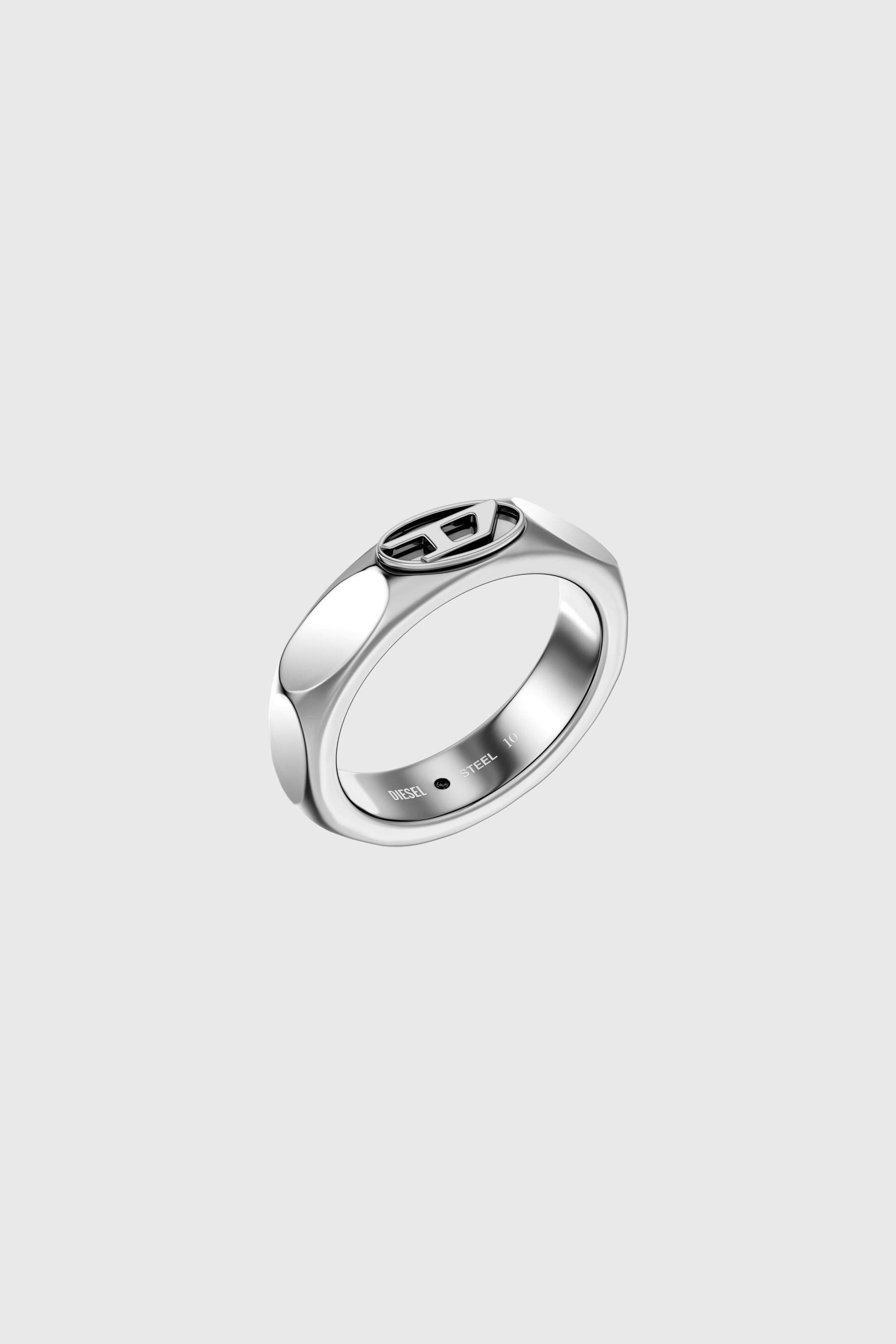 Diesel - DX1693040 JEWELLERY, Unisex's Stainless steel band ring in Silver - 1