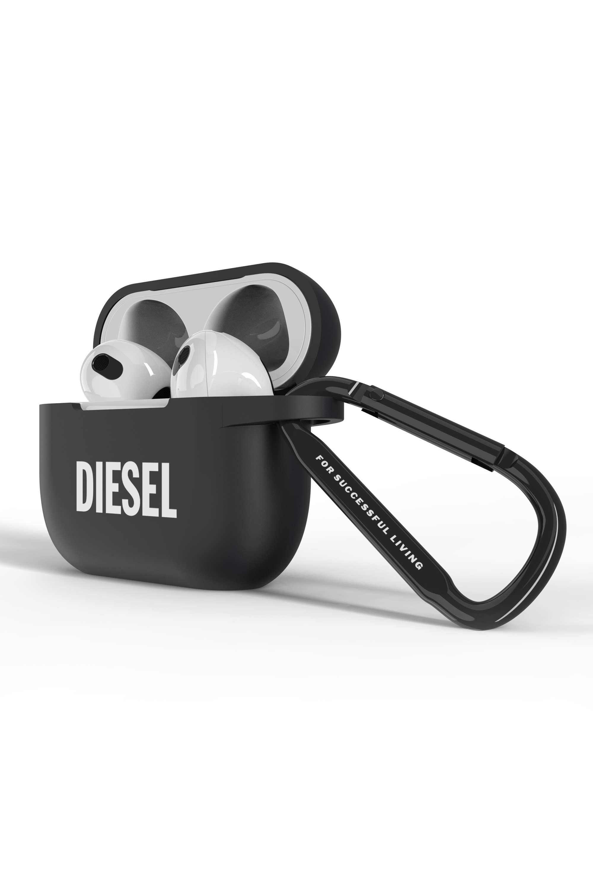 Diesel - 45829 AIRPOD CASE, Unisex's Airpod case silicone  for AirPods 3 in Black - 3