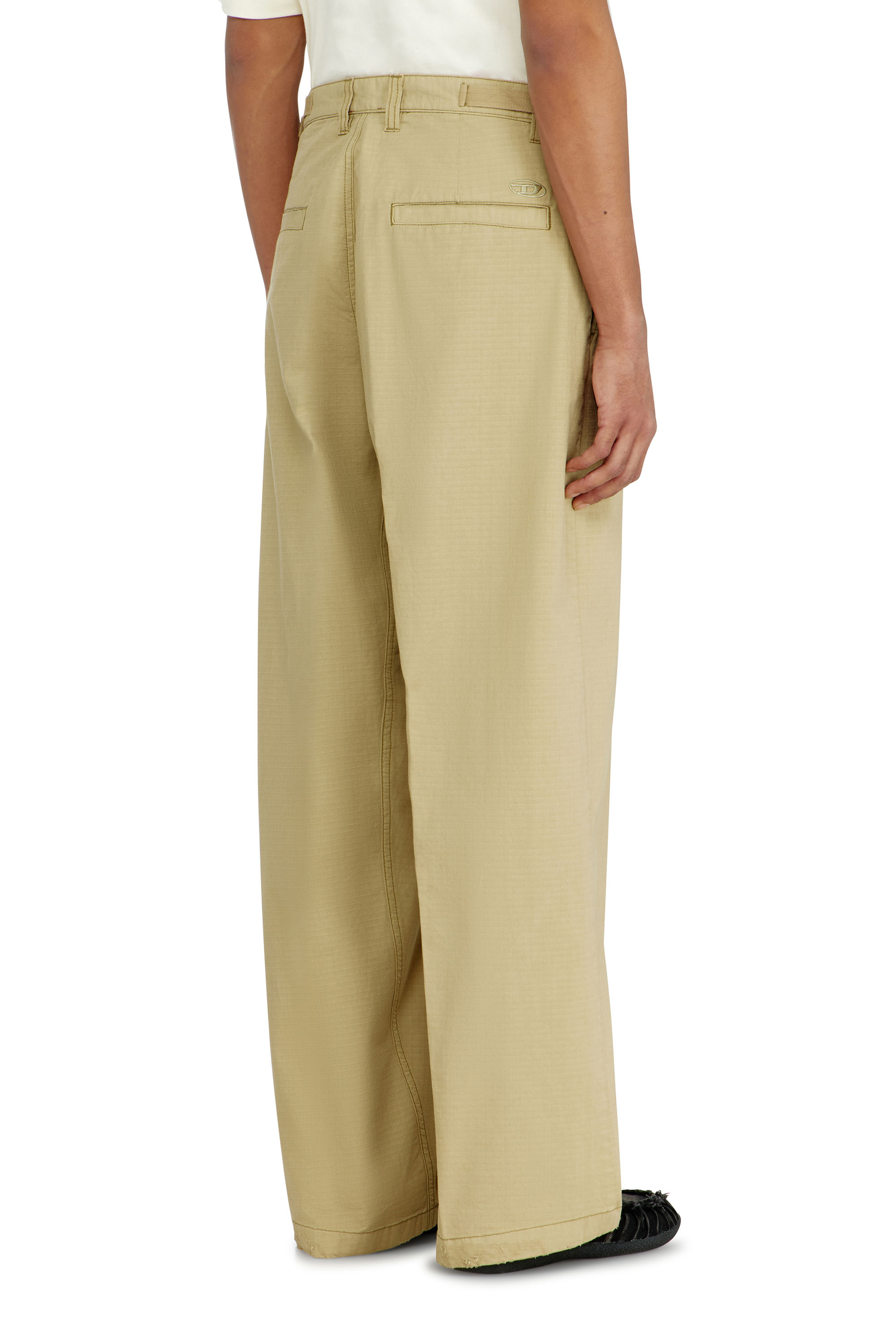 Diesel - P-BALL, Man's Cotton ripstop pants with side buckles in null - 4