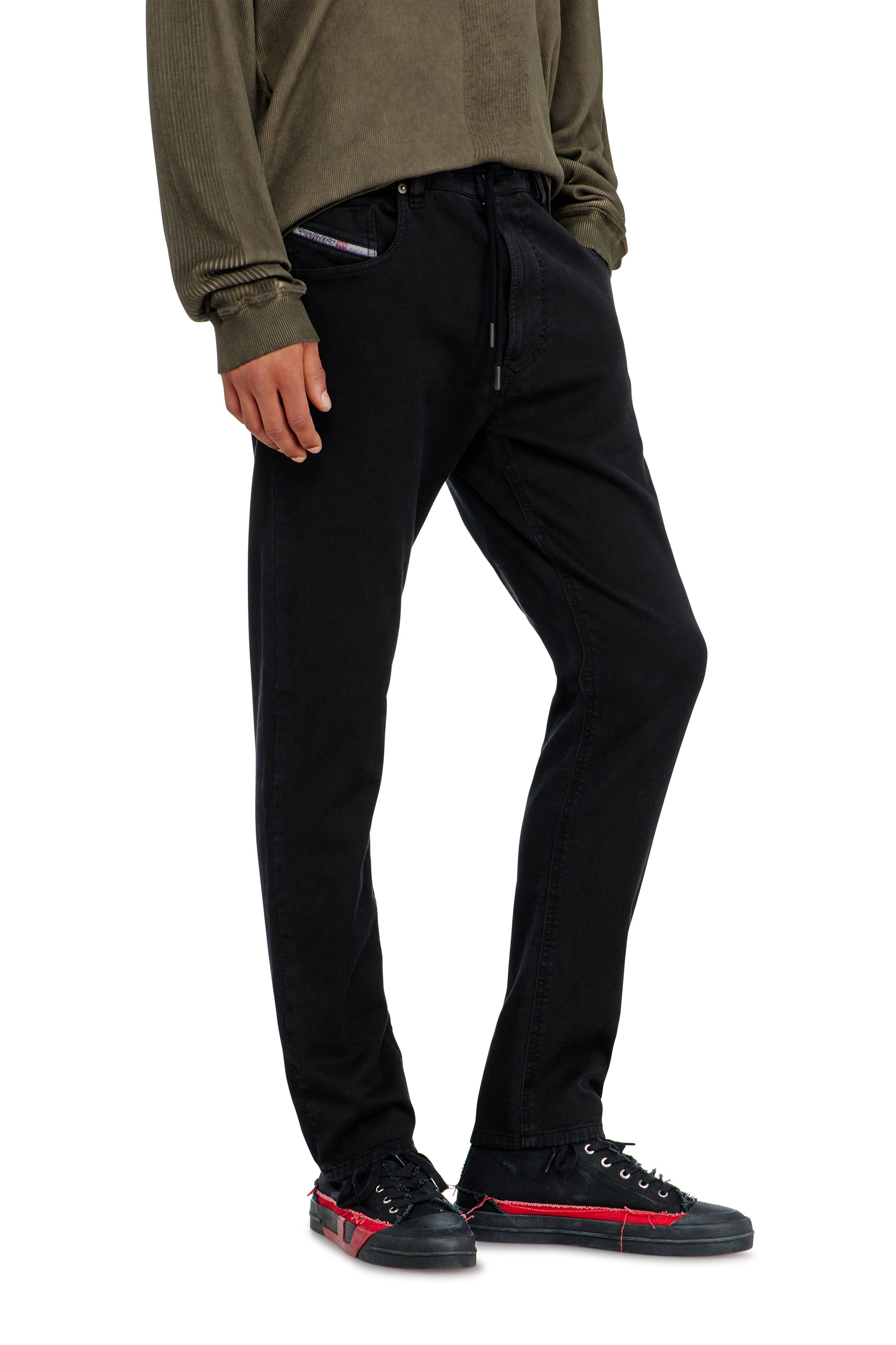 Diesel - Man's Regular 2032 D-Krooley Joggjeans&reg; 068NH, Black/Dark grey - 5