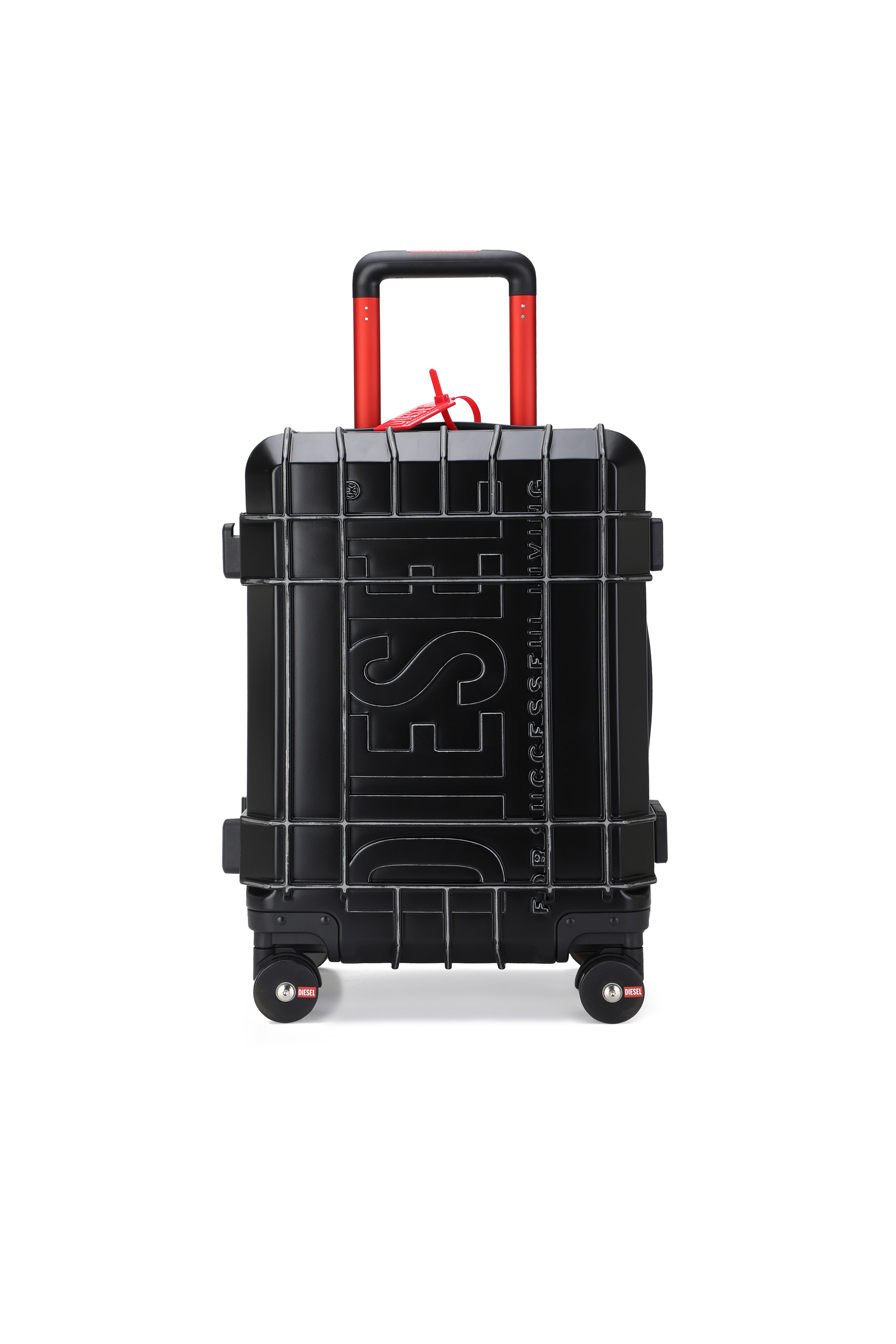 Diesel - DIESEL PC STRONG IMAGE TROLLEY- DSL003, Unisex's Rugged carry‑on suitcase 20" in Black - 1