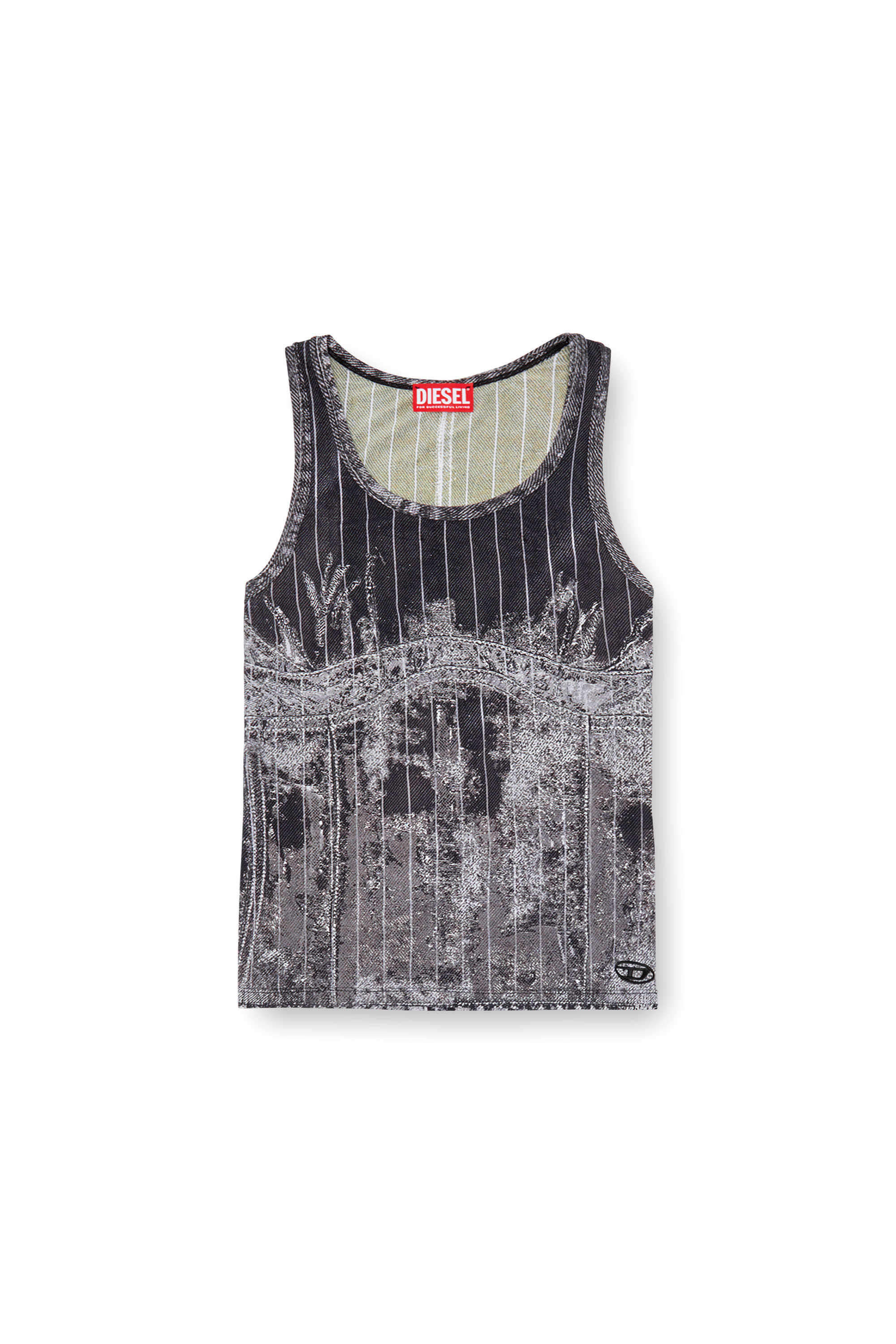 Diesel - T-STRIPE, Black - Image 5