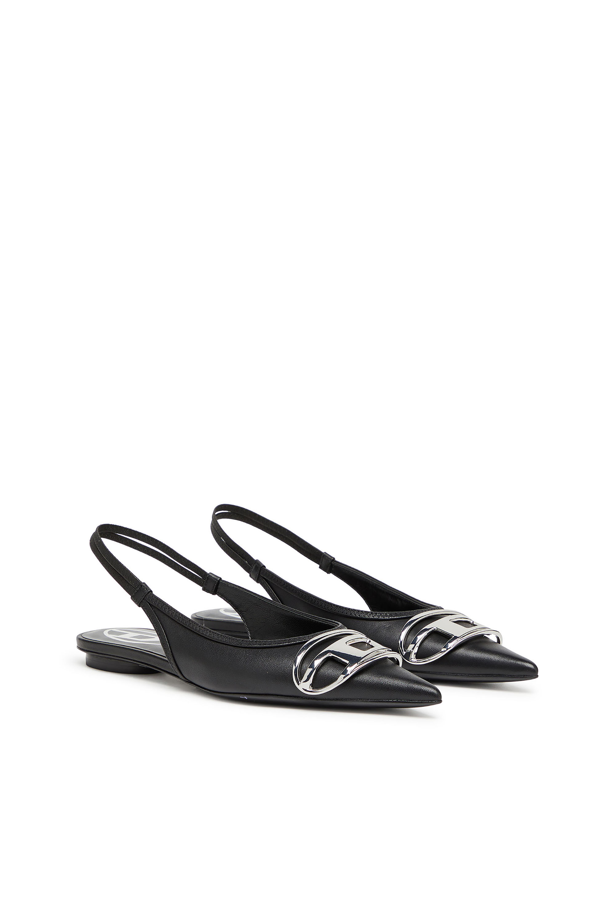 Diesel - D-VENUS SB BAL, Woman's Slingback flats in nappa leather in Black - 2